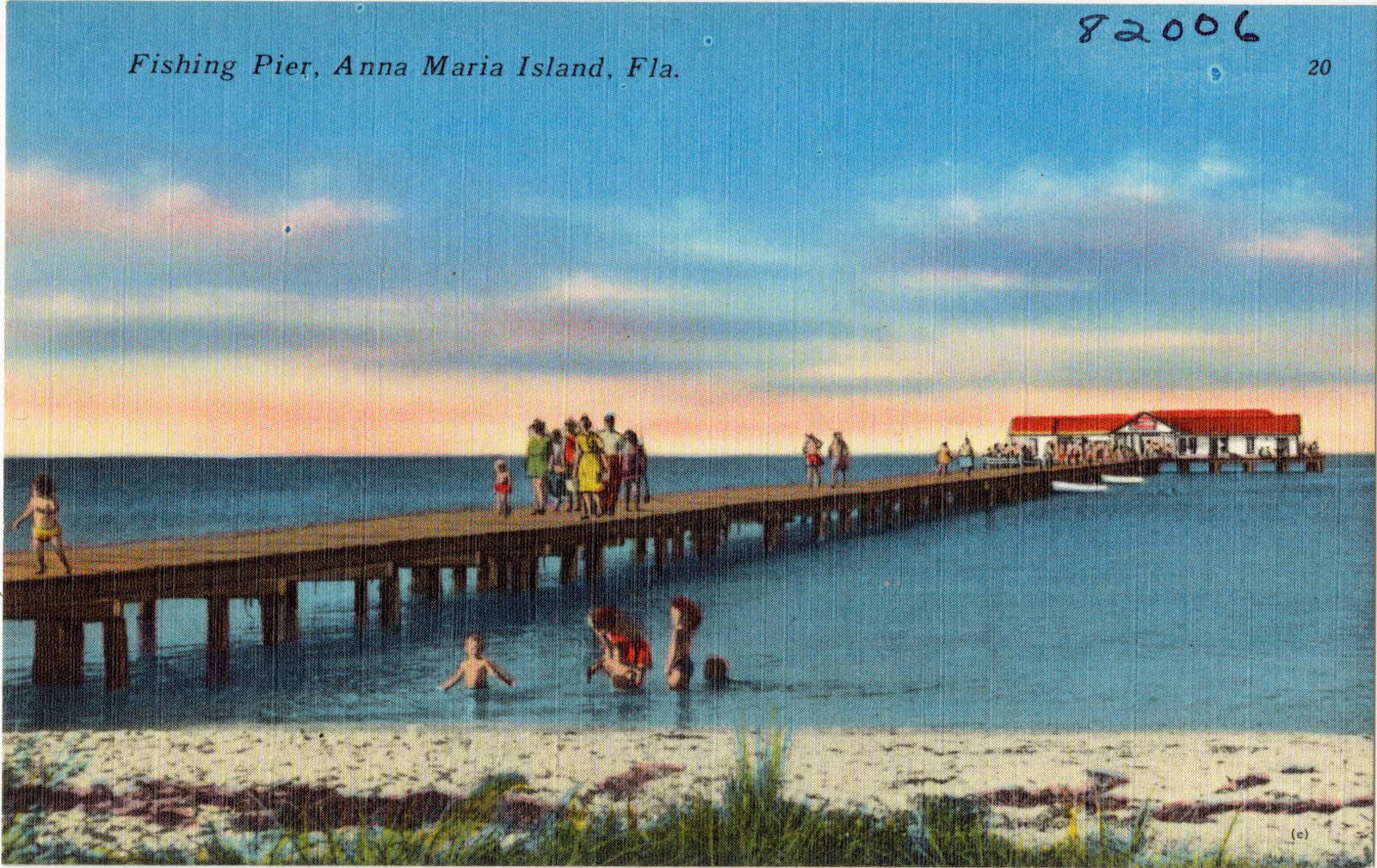 Fishing pier, Anna Maria Island, Fla., Boston Public Library - undated