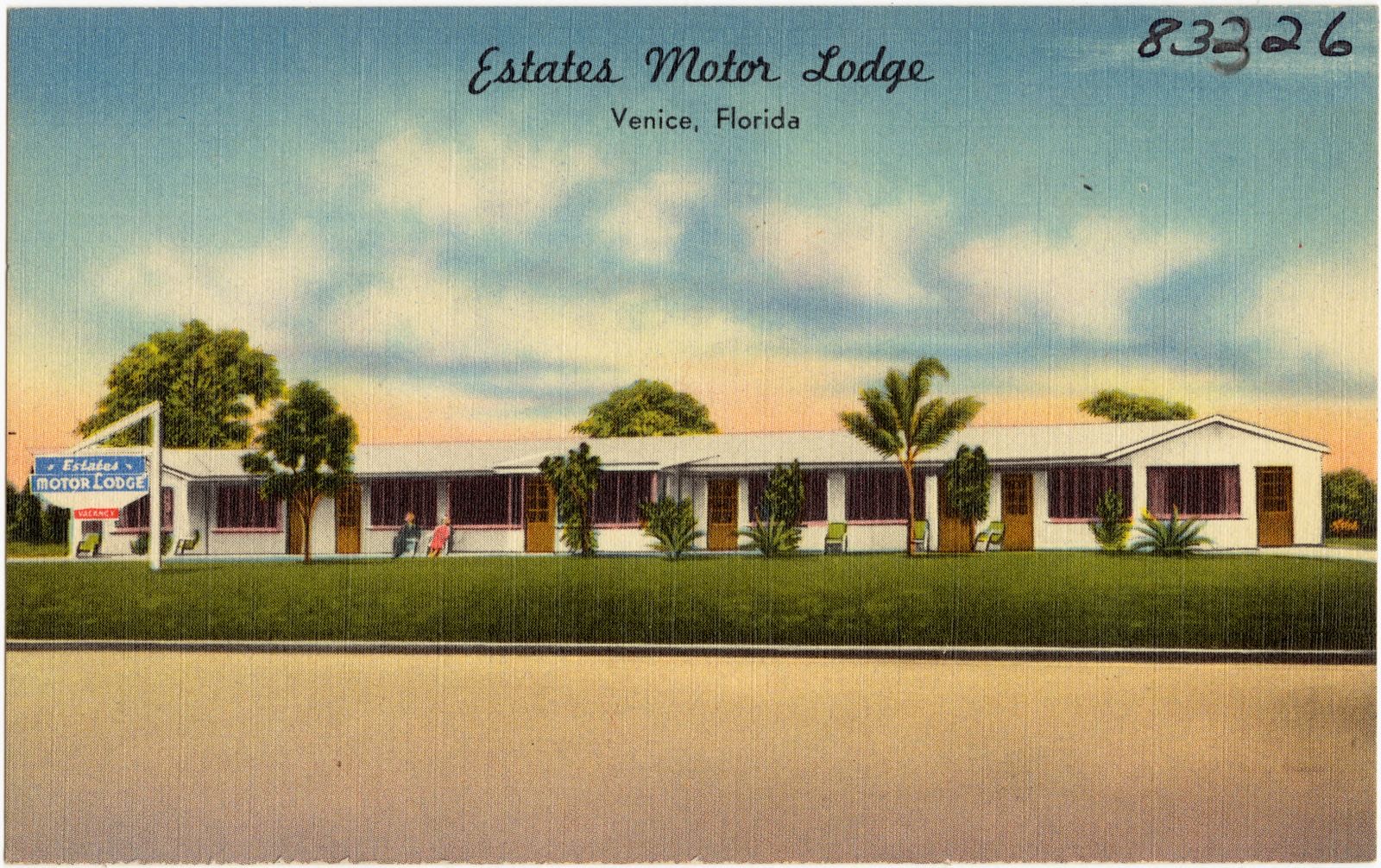 Estates Motor Lodge, Venice, Florida, Boston Public Library - undated