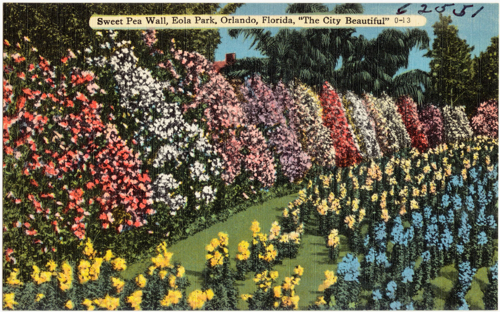 Sweet Pea Wall, Eola Park, Orlando, Florida, "the city beautiful", Boston Public Library - undated