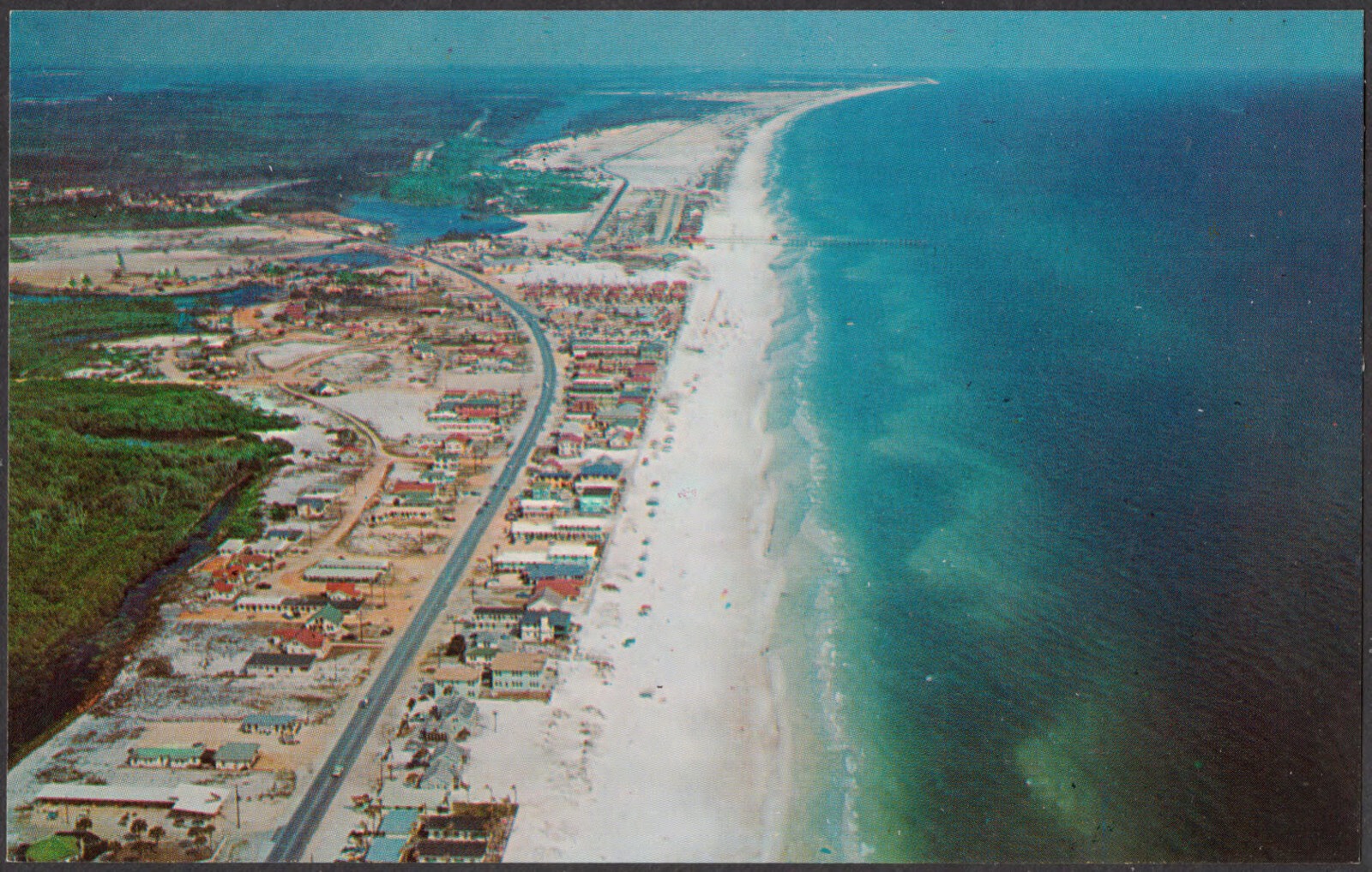 Aerial view Panama City beaches, Florida, Boston Public Library - undated
