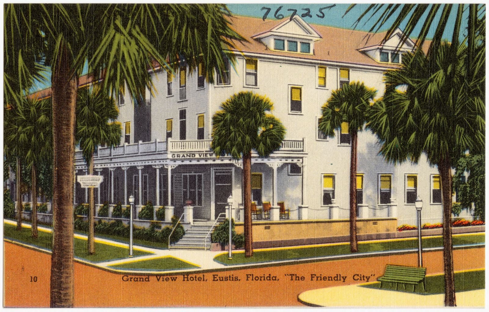 Grand View Hotel, Eustis, Florida, "The Friendly City", Boston Public Library - undated