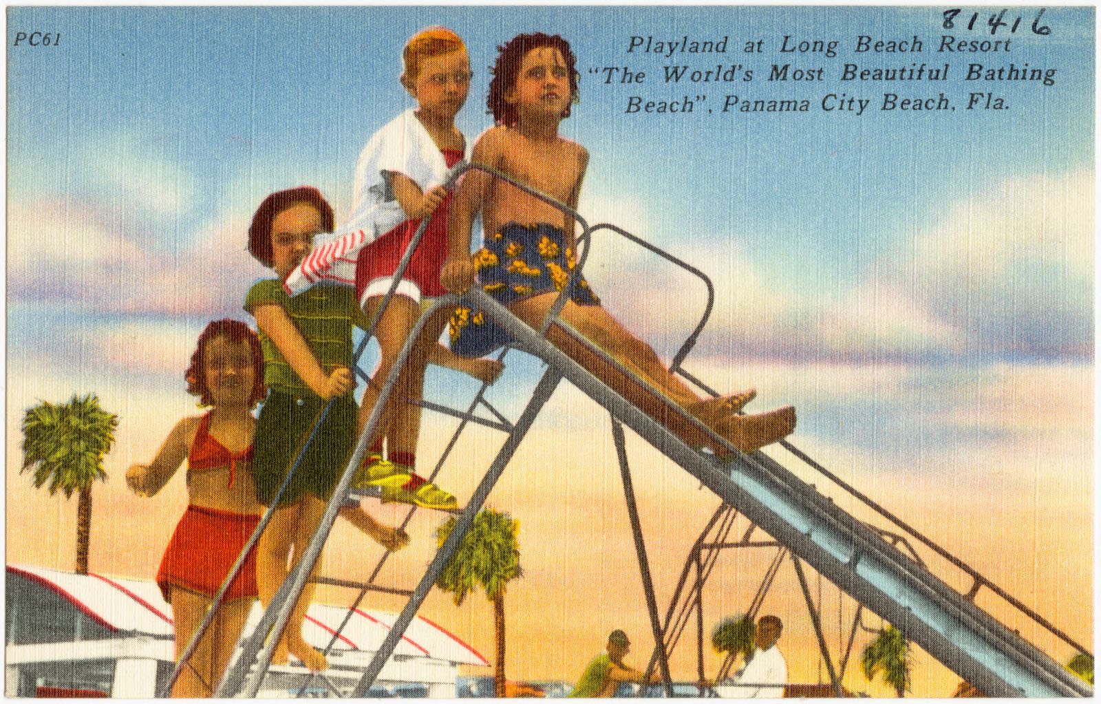 Playland at Long Beach Resort, "the world's most beautiful bathing beach," Panama City, Florida, Boston Public Library - undated