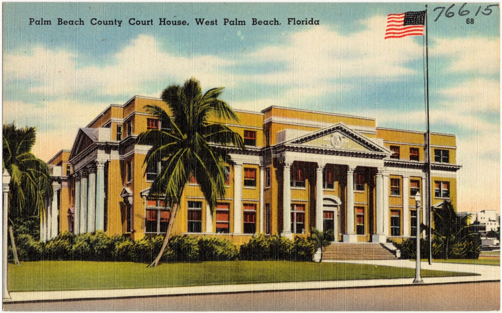 Palm Beach County Court House, West Palm Beach, Florida, Boston Public Library - undated
