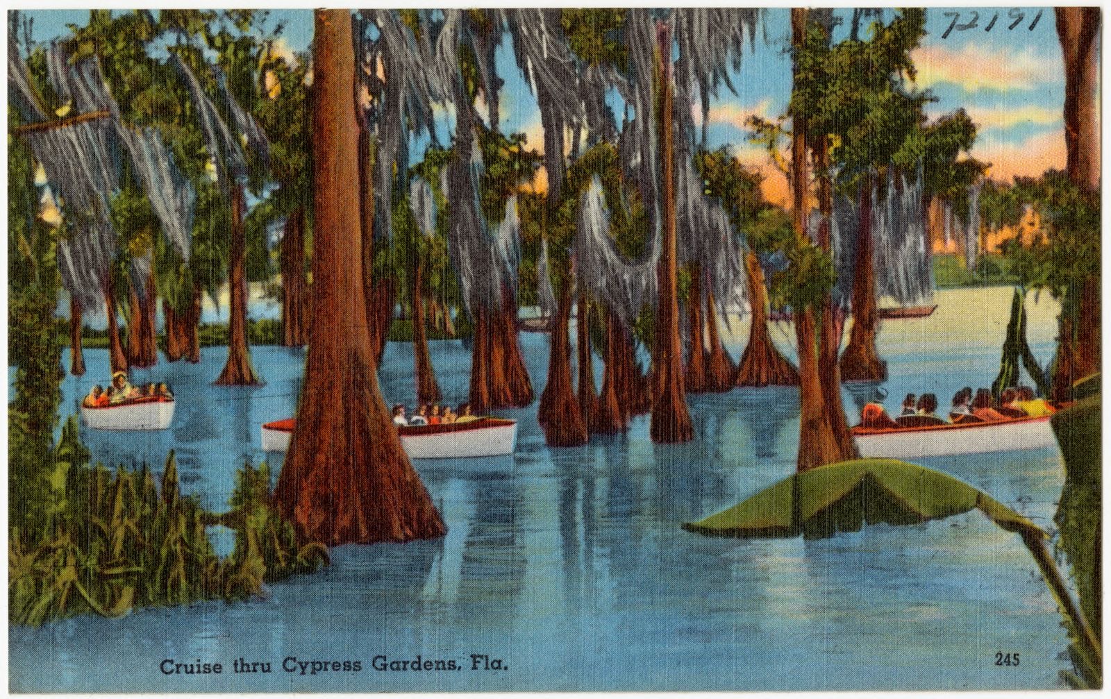 Cruise thru Cypress Gardens, Fla., Boston Public Library - undated
