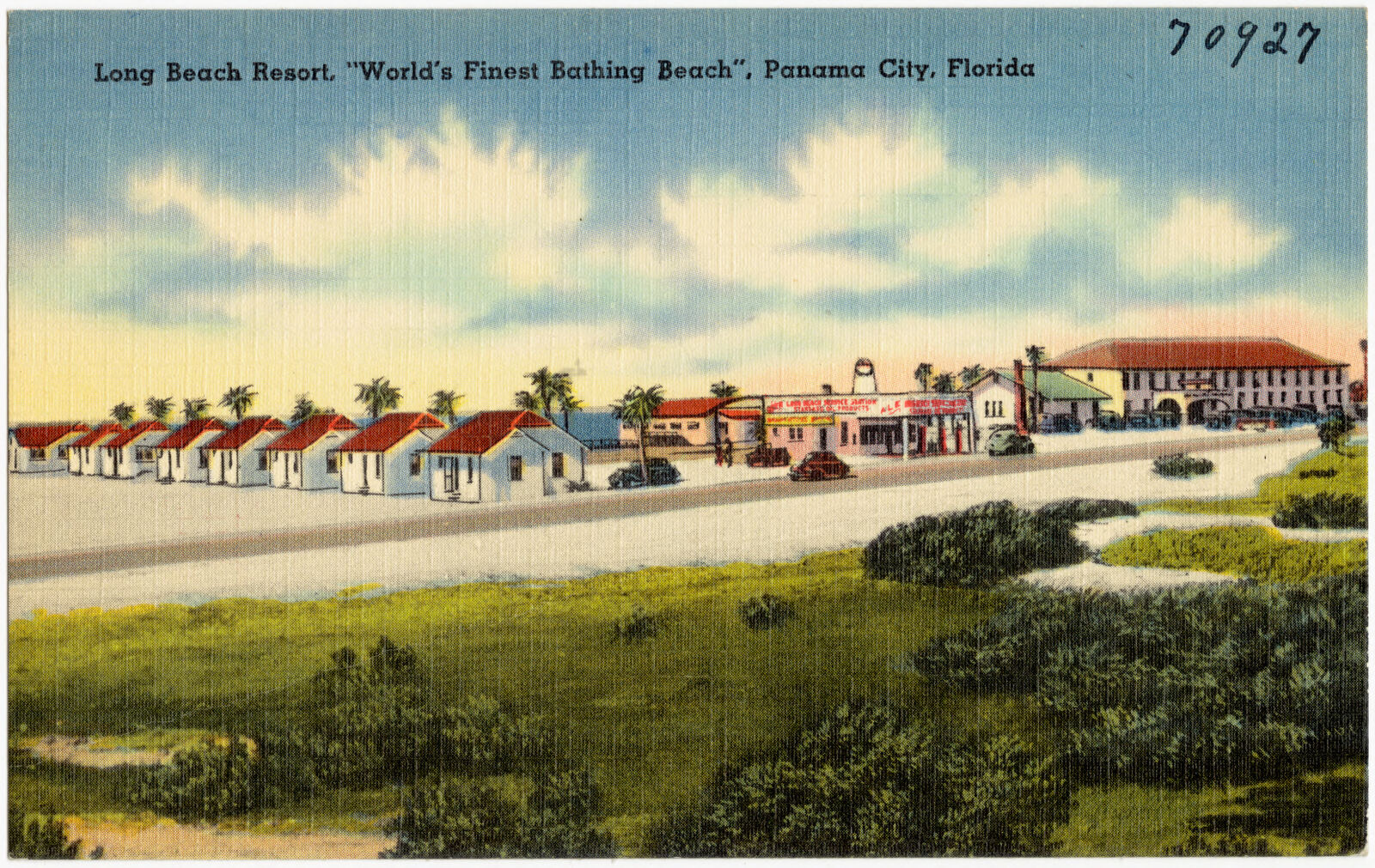 Long Beach Resort, "world's finest bathing beach," Panama City, Florida, Boston Public Library - undated