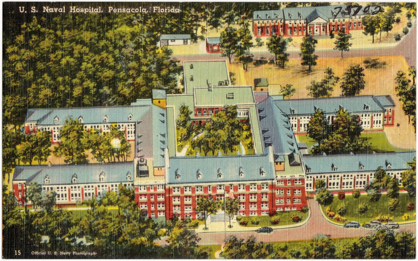 U.S. Naval hospital, Pensacola, Florida, Boston Public Library - undated