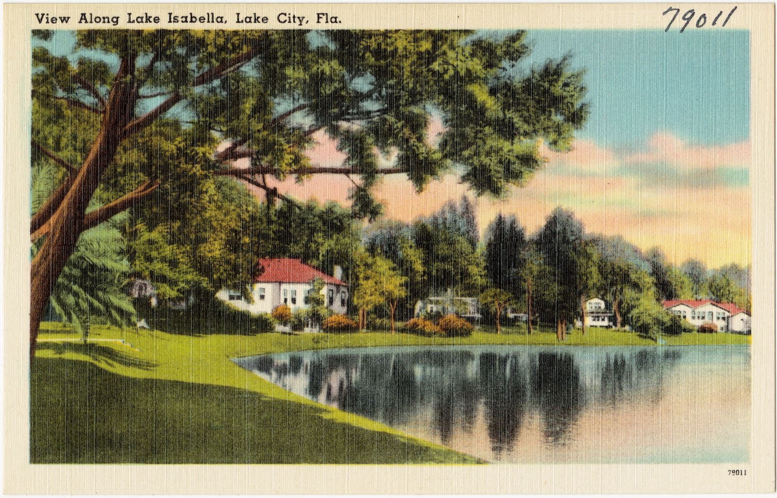 View along Lake Isabella, Lake City, Fla., Boston Public Library - undated