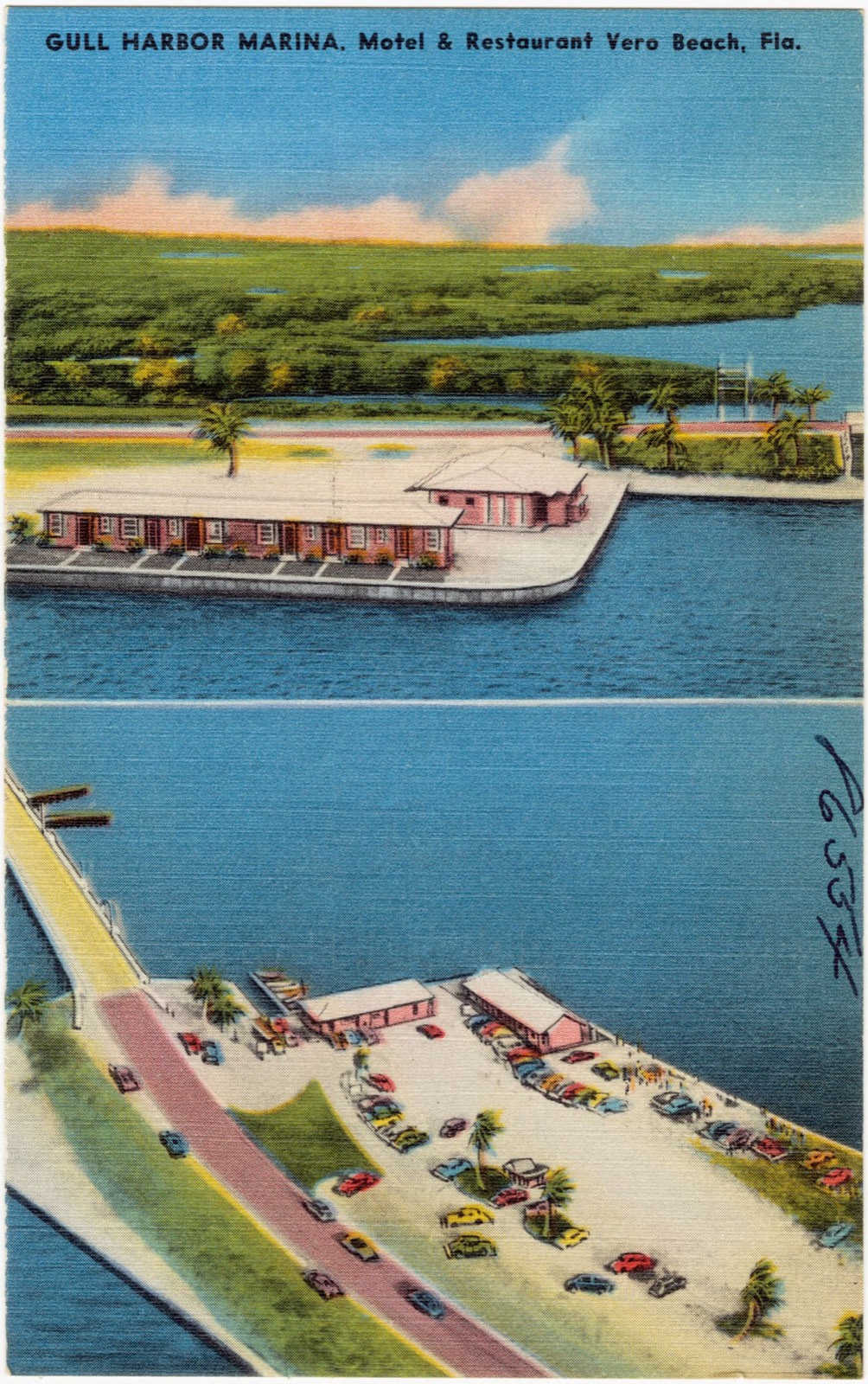 Gull Harbor Marina, motel and restaurant, Vero Beach, Fla., Boston Public Library - undated