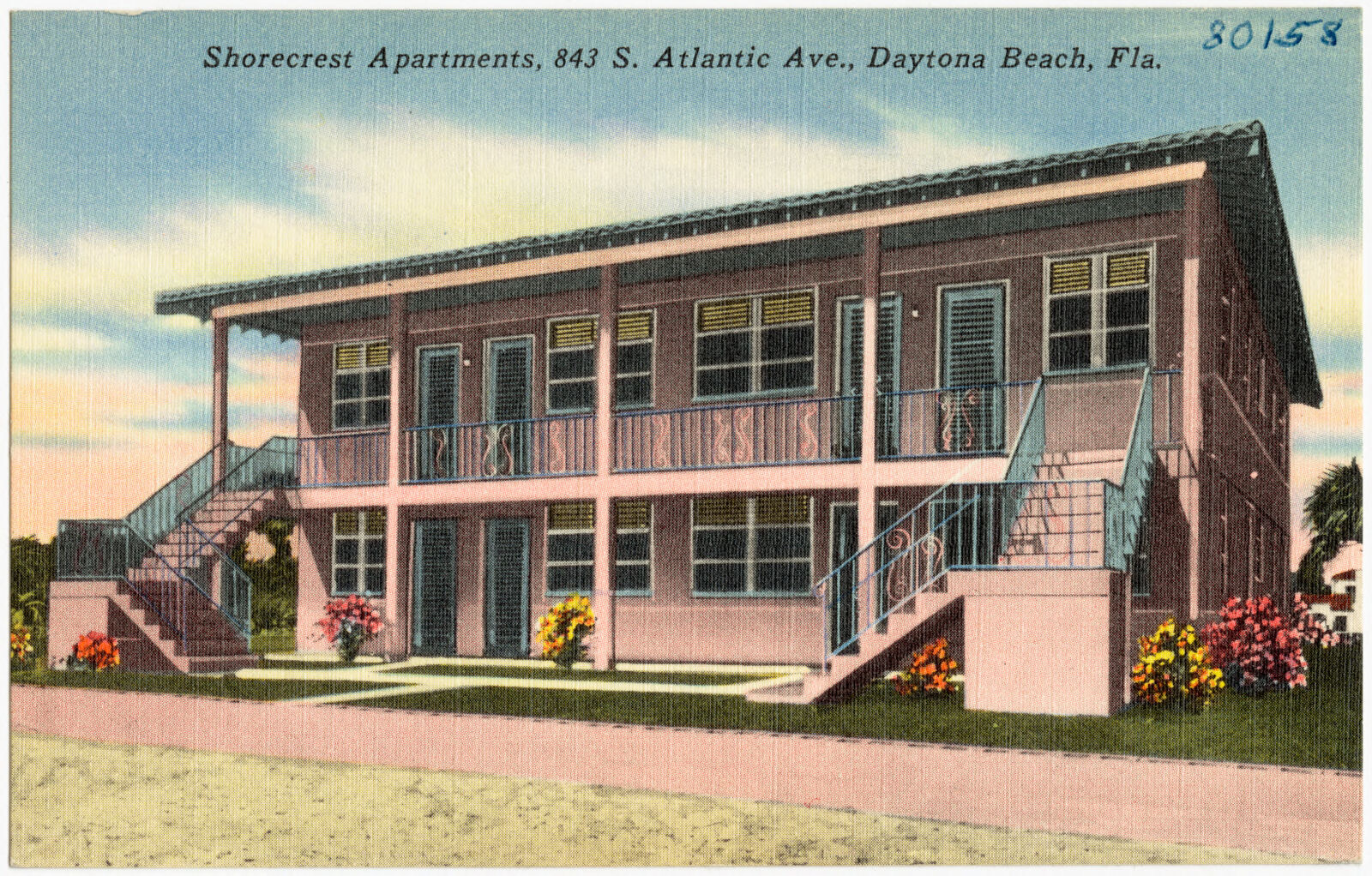 Shorecrest apartments, 843 S. Atlantic Avenue, Daytona Beach, Florida, Boston Public Library - undated