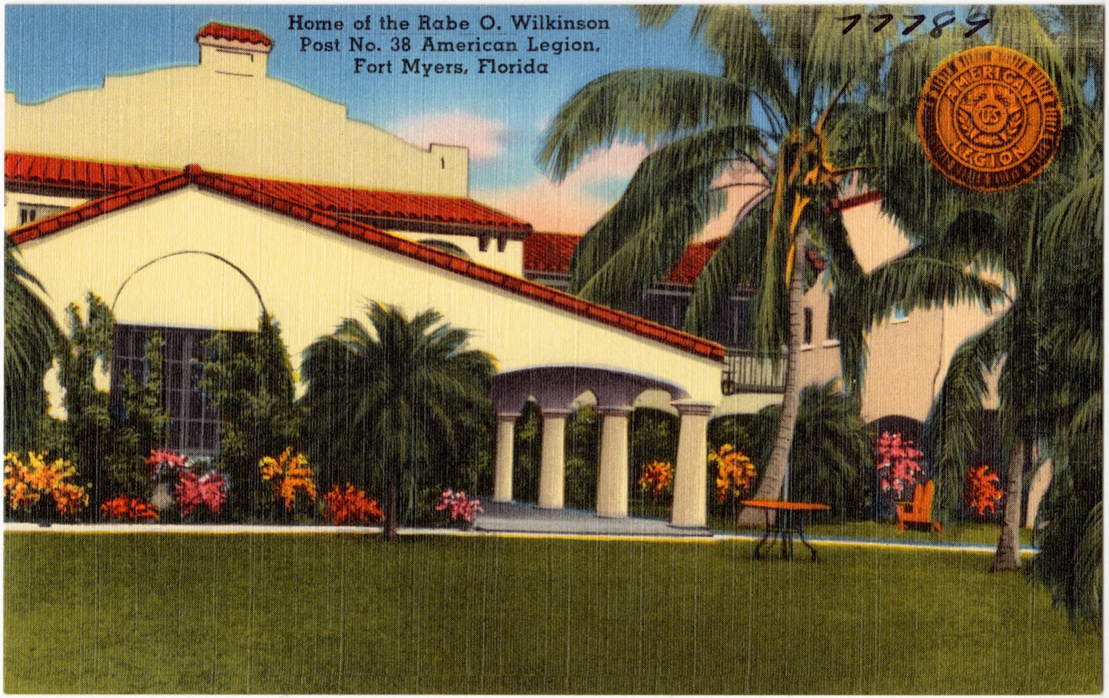 Home of the Rabe O. Wilkinson Post No. 38 American Legion, Fort Myers, Florida, Boston Public Library - undated
