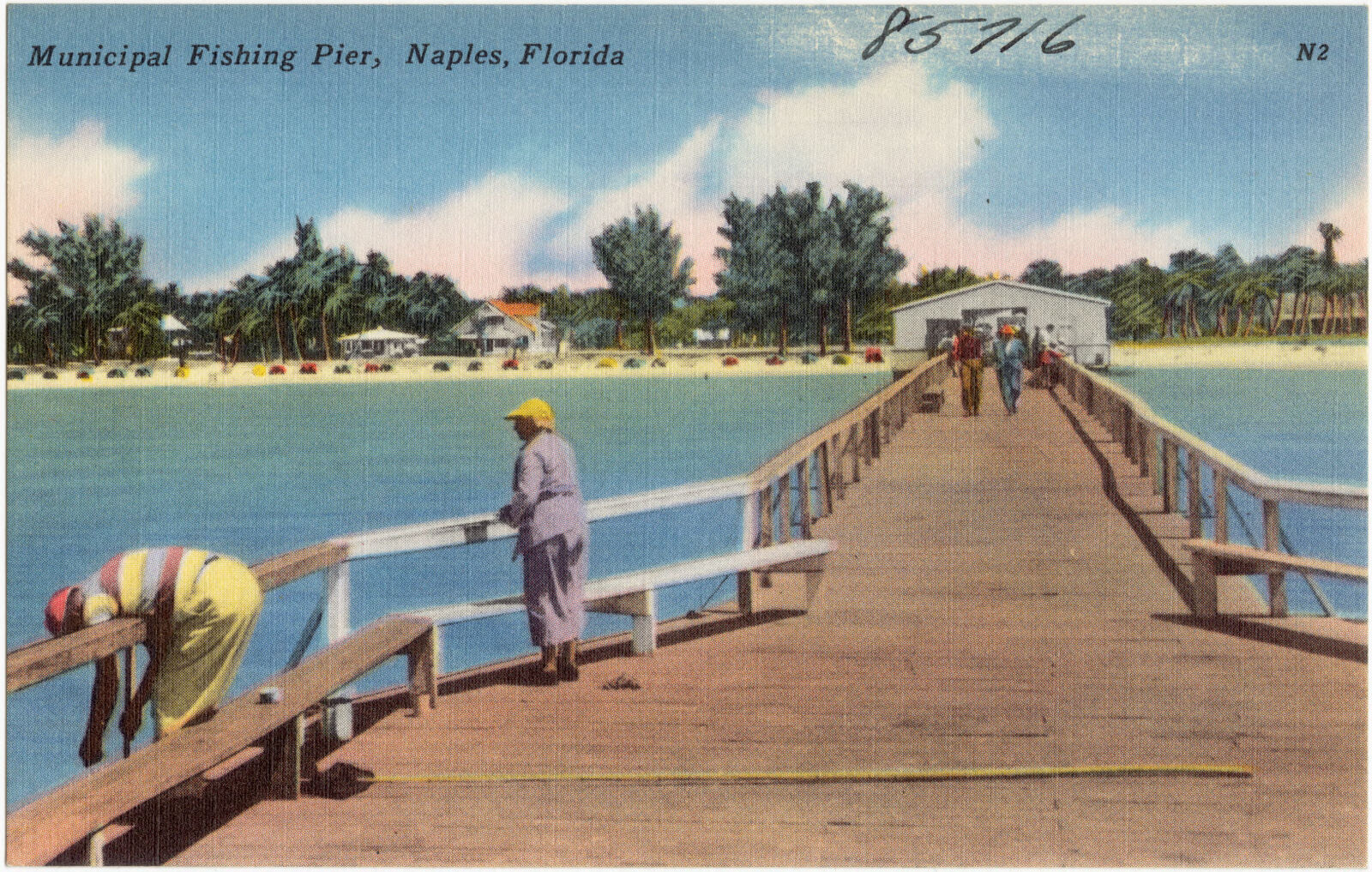 Municipal fishing pier, Naples, Florida, Boston Public Library - undated
