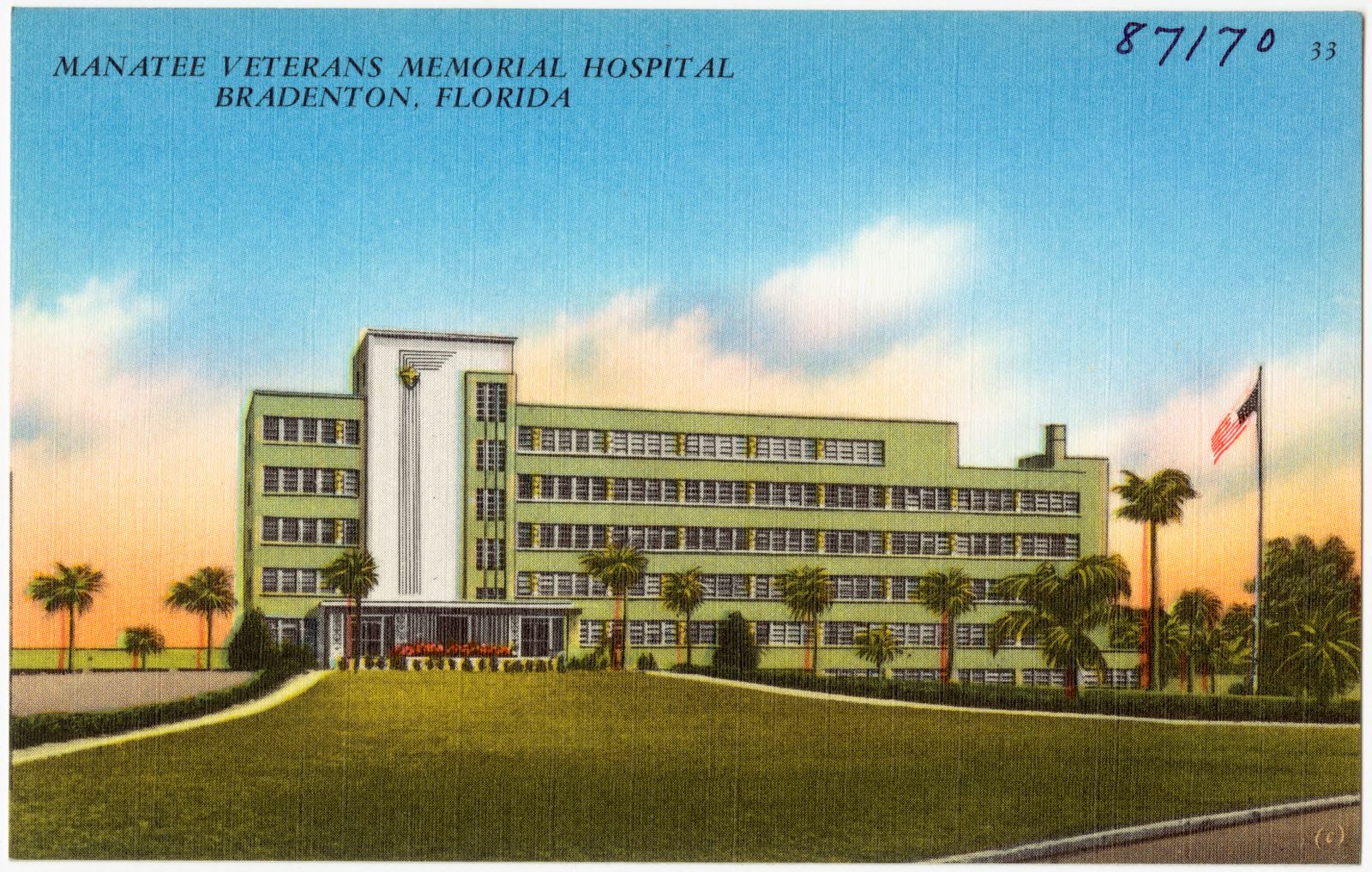 Manatee Veterans Memorial Hospital, Bradenton, Florida, Boston Public Library - undated