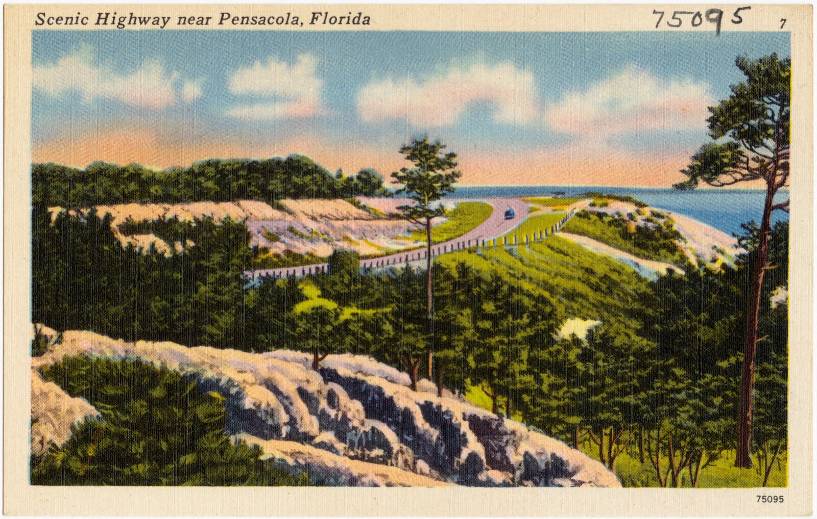 Scenic highway near Pensacola, Florida, Boston Public Library - undated