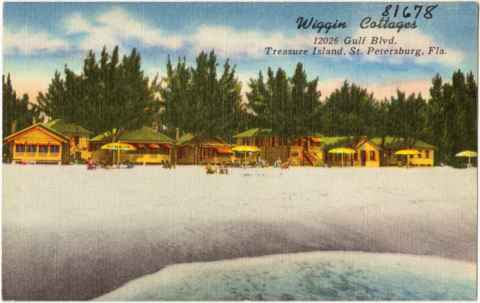 Wiggin Cottages, 12026 Gulf Blvd., Treasure Island, St. Petersburg, Florida, Boston Public Library - undated