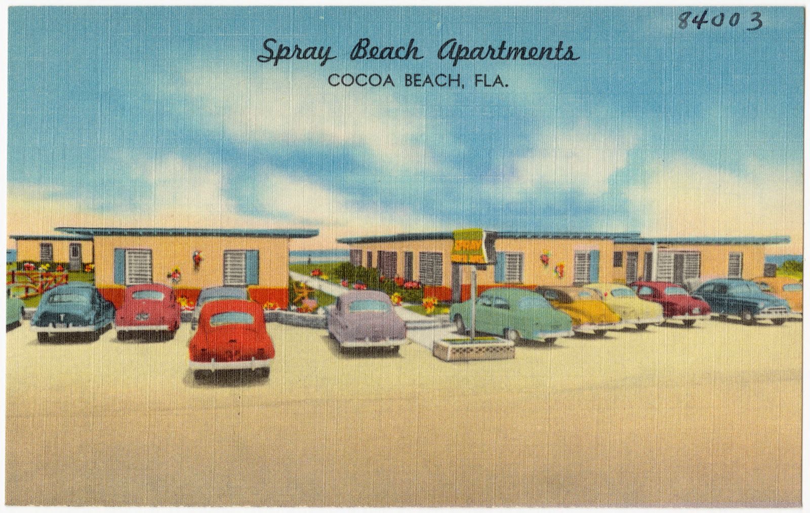 Spray beach apartments, Cocoa Beach, Fla., Boston Public Library - undated