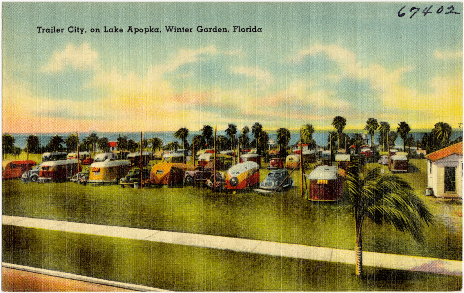 Trailer City, on Lake Apopka, Winter Garden, Florida, Boston Public Library - undated