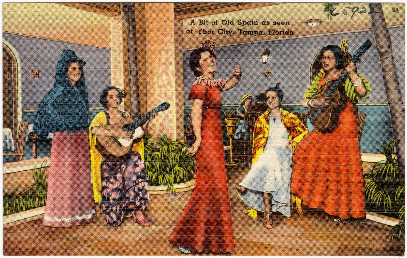 A bit of old Spain as seen at Ybor City, Tampa, Florida, Boston Public Library - undated