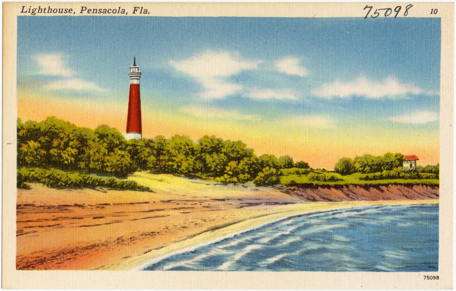 Lighthouse, Pensacola, Florida, Boston Public Library - undated