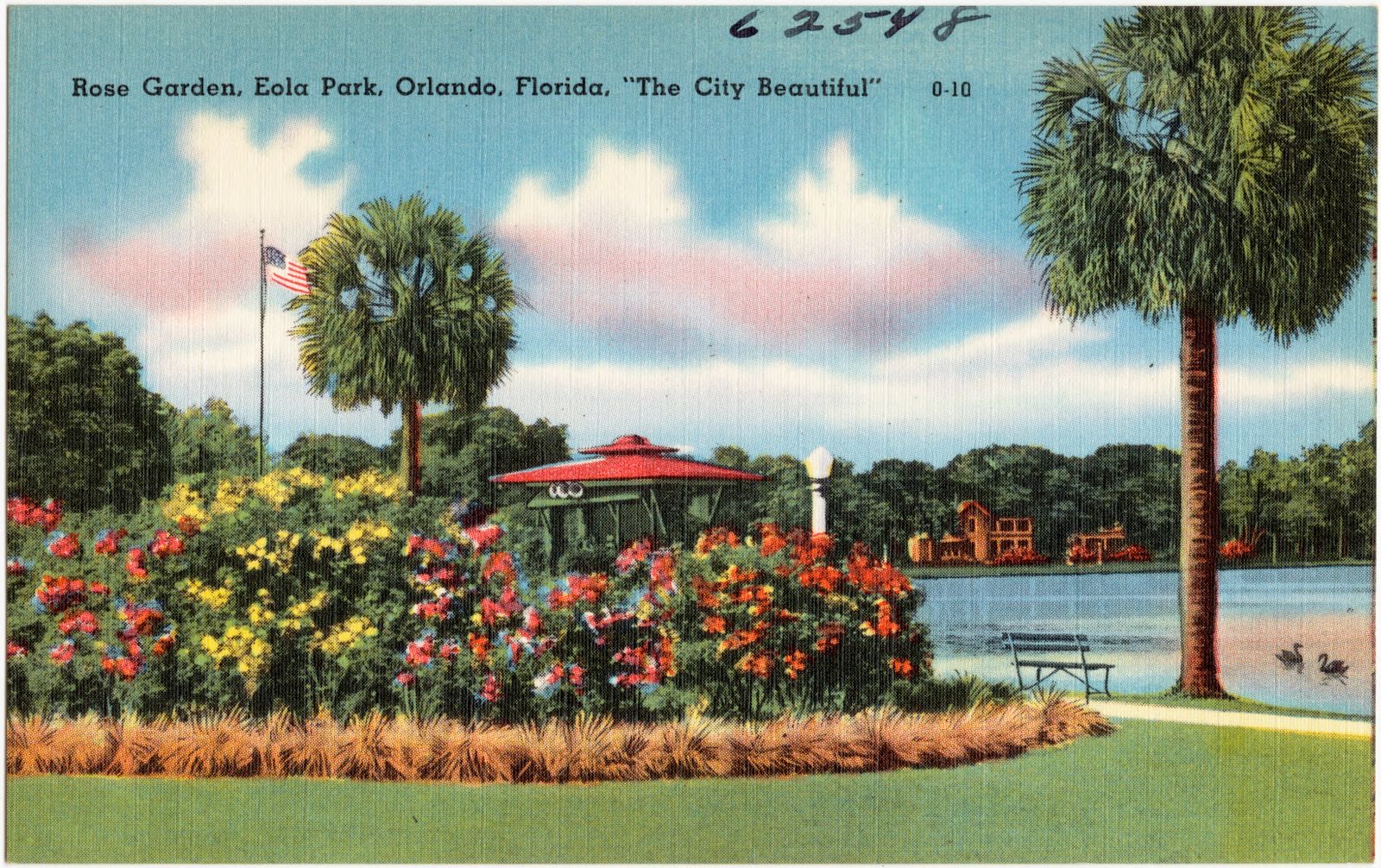 Rose Garden, Eola Park, Orlando, Florida, "the city beautiful", Boston Public Library - undated