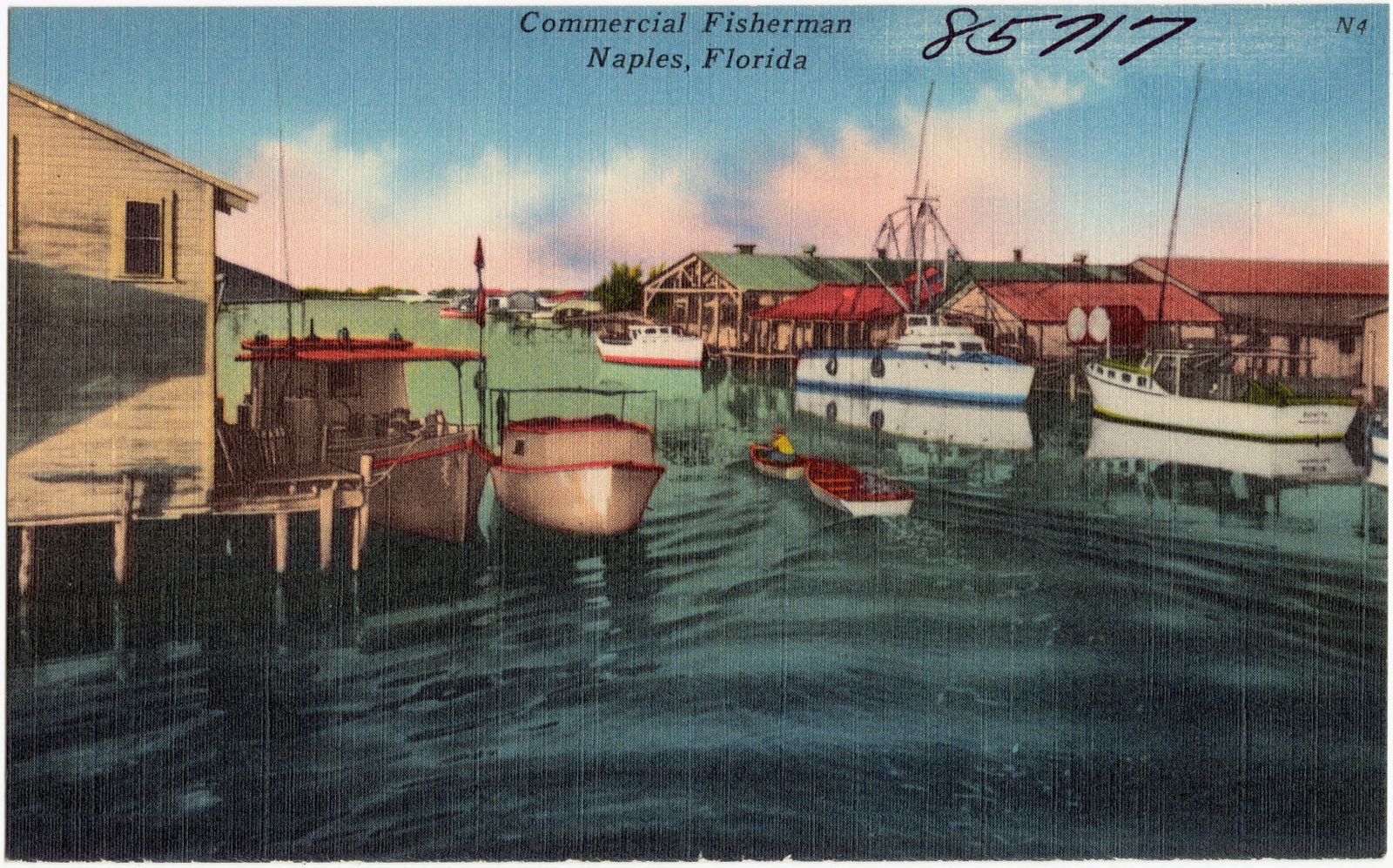 Commercial fisherman, Naples, Florida, Boston Public Library - undated