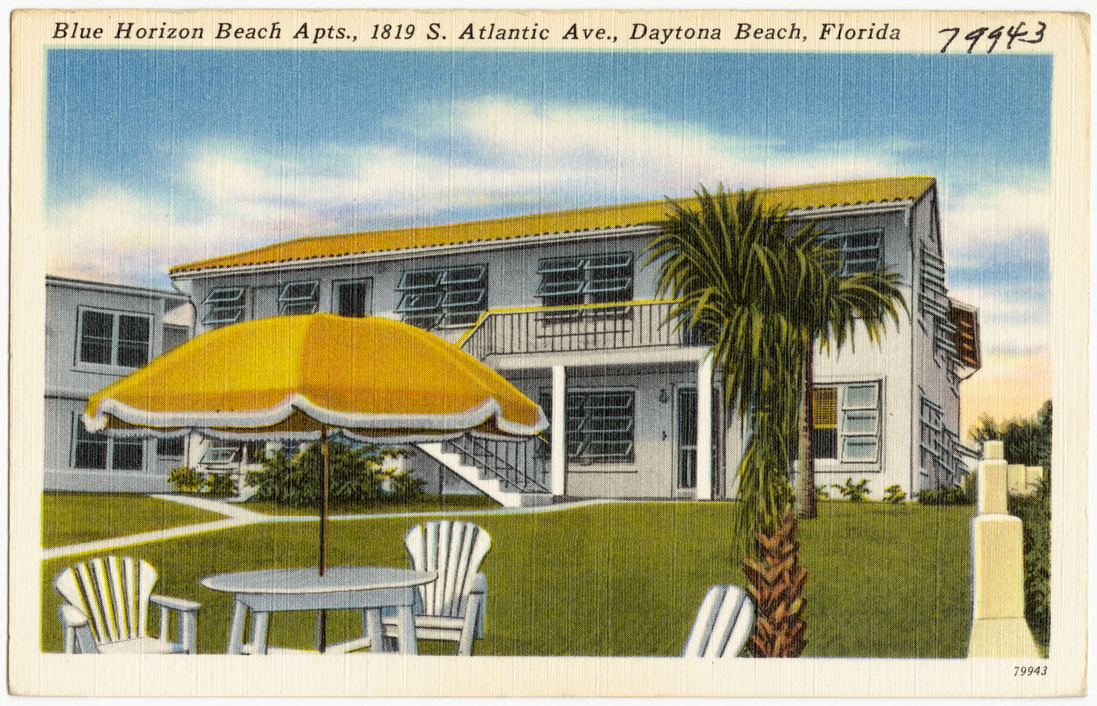 Blue Horizon beach apartments, 1819 S. Atlantic Avenue, Daytona Beach, Florida, Boston Public Library - undated