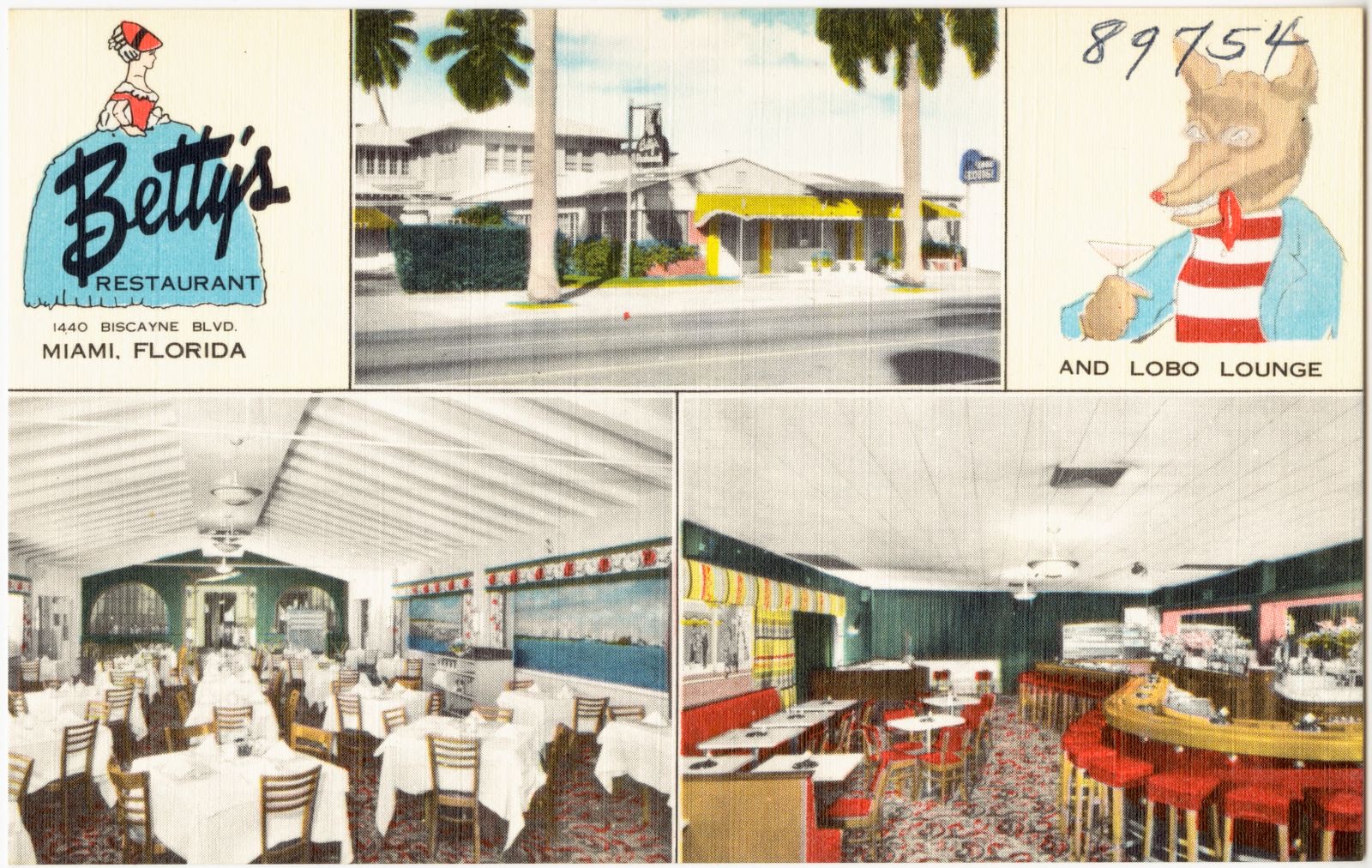 Betty's Restaurant, 1440 Biscayne Blvd., Miami, Florida, Boston Public Library - undated