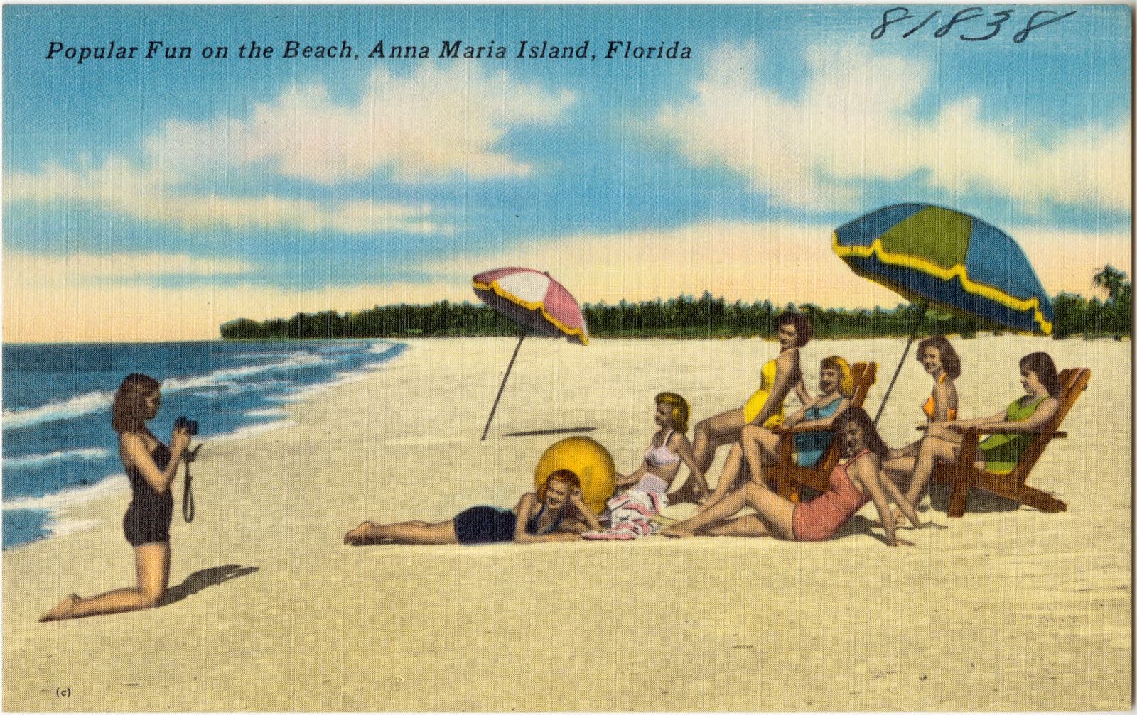 Popular fun on the beach, Anna Maria Island, Florida, Boston Public Library - undated