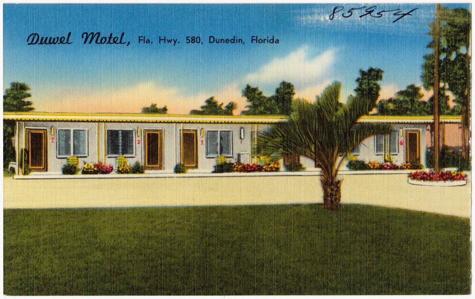 Duwel Motel, Florida Highway 580, Dunedin, Florida, Boston Public Library - undated