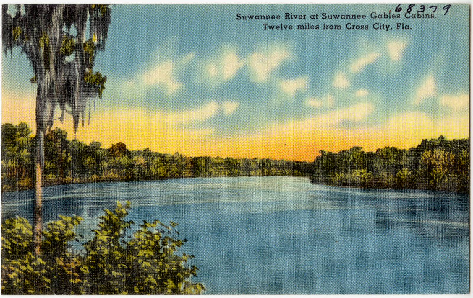 Suwannee River at Suwannee Gable Cabins, twelve miles from Cross City, Fla., Boston Public Library - undated