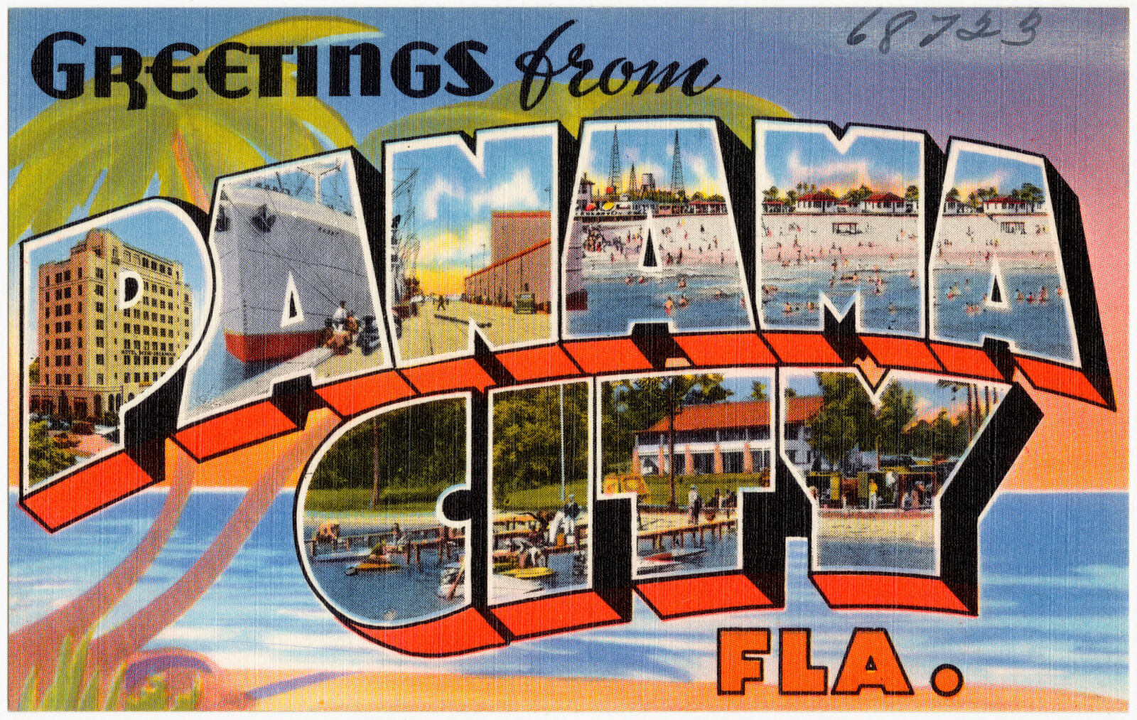 Greetings from Panama City, Florida, Boston Public Library - undated