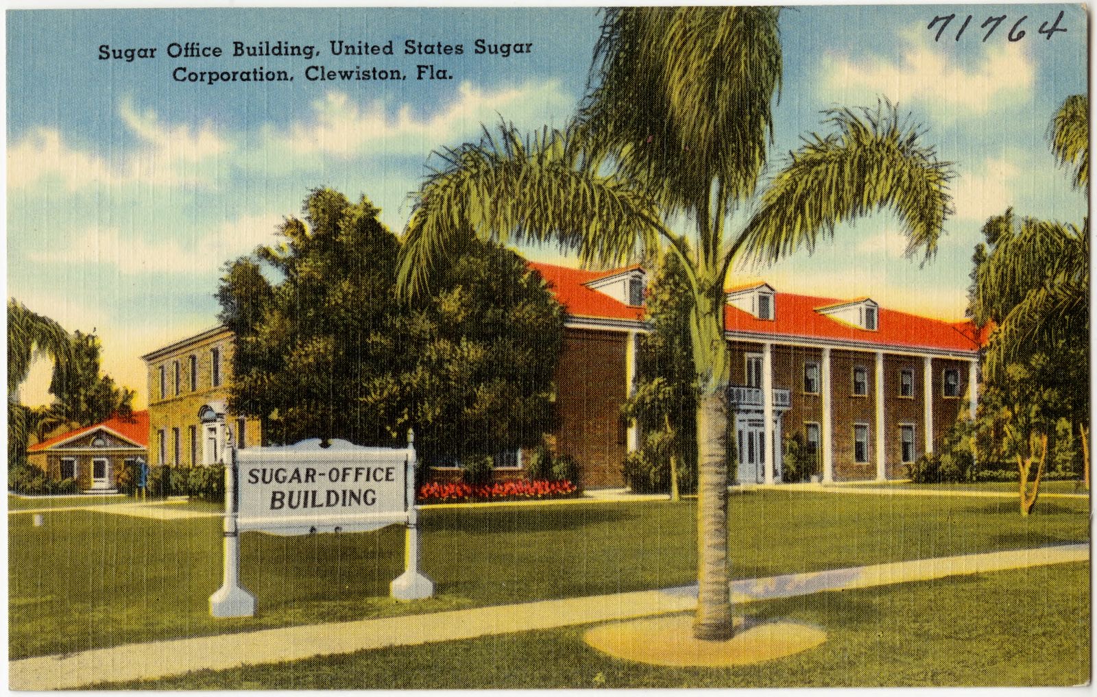Sugar office building, United States Sugar Corporation, Clewiston, Fla., Boston Public Library - undated