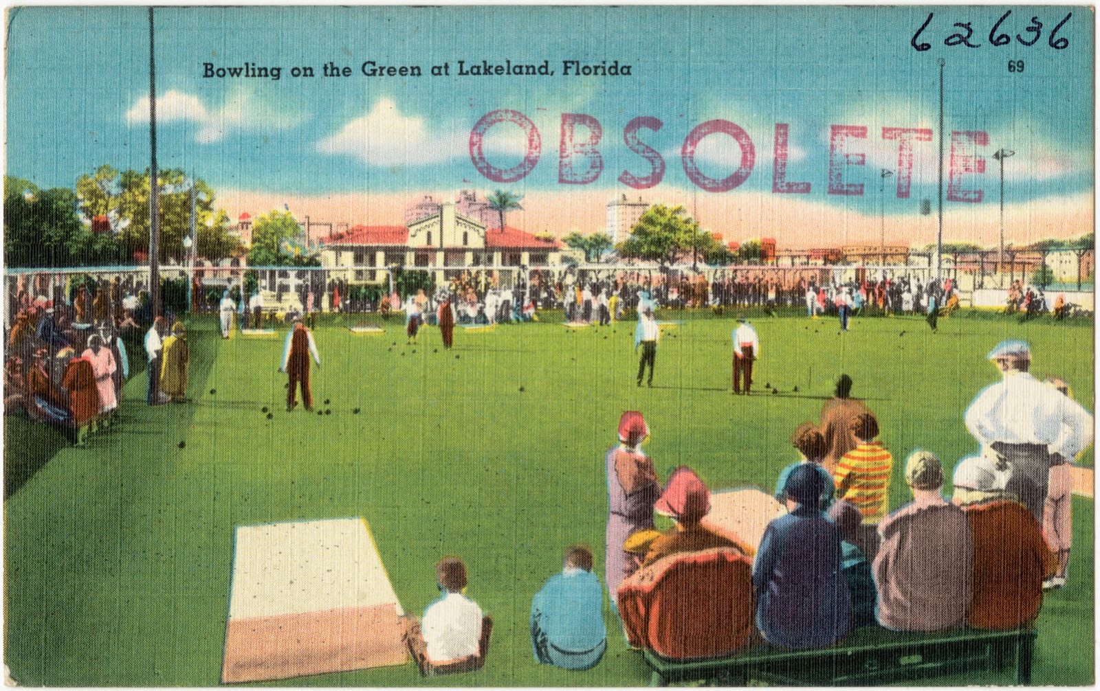 Bowling on the green at Lakeland, Florida, Boston Public Library - undated
