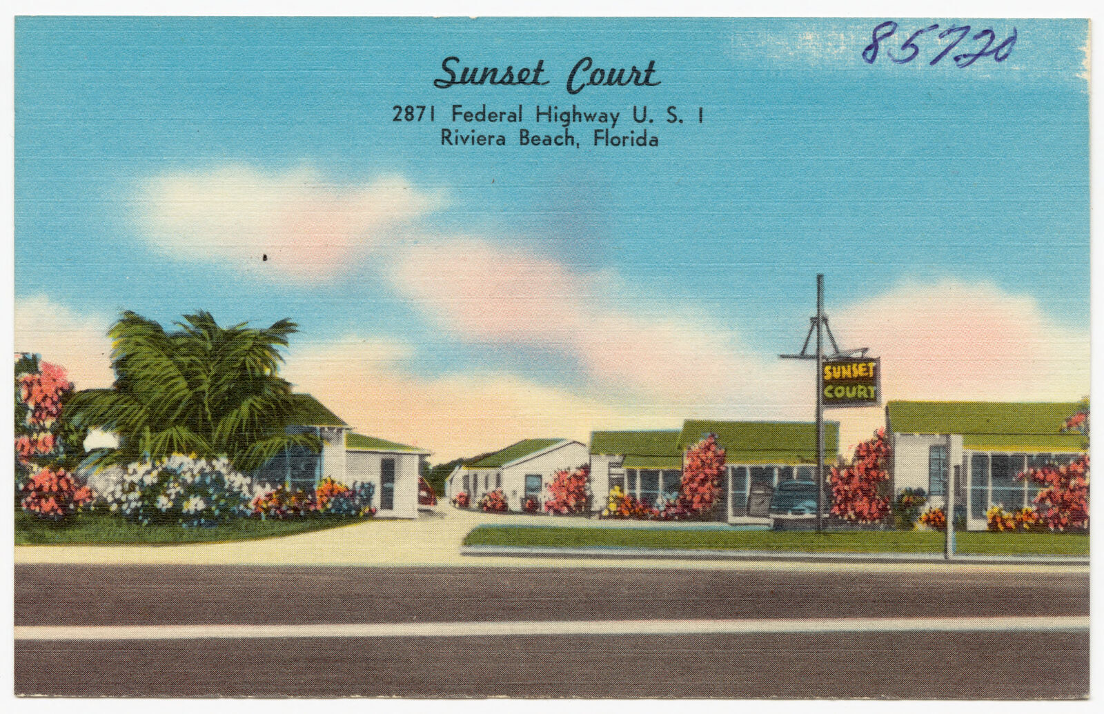 Sunset Court, 2871 Federal highway U.S. 1, Riviera Beach, Florida, Boston Public Library - undated