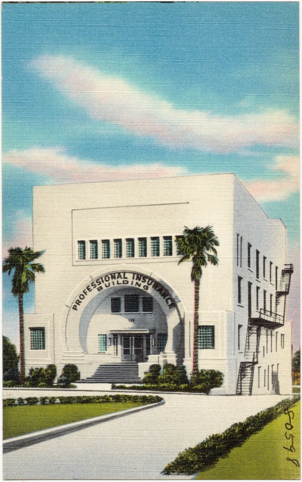 Professional insurance building, Boston Public Library - undated