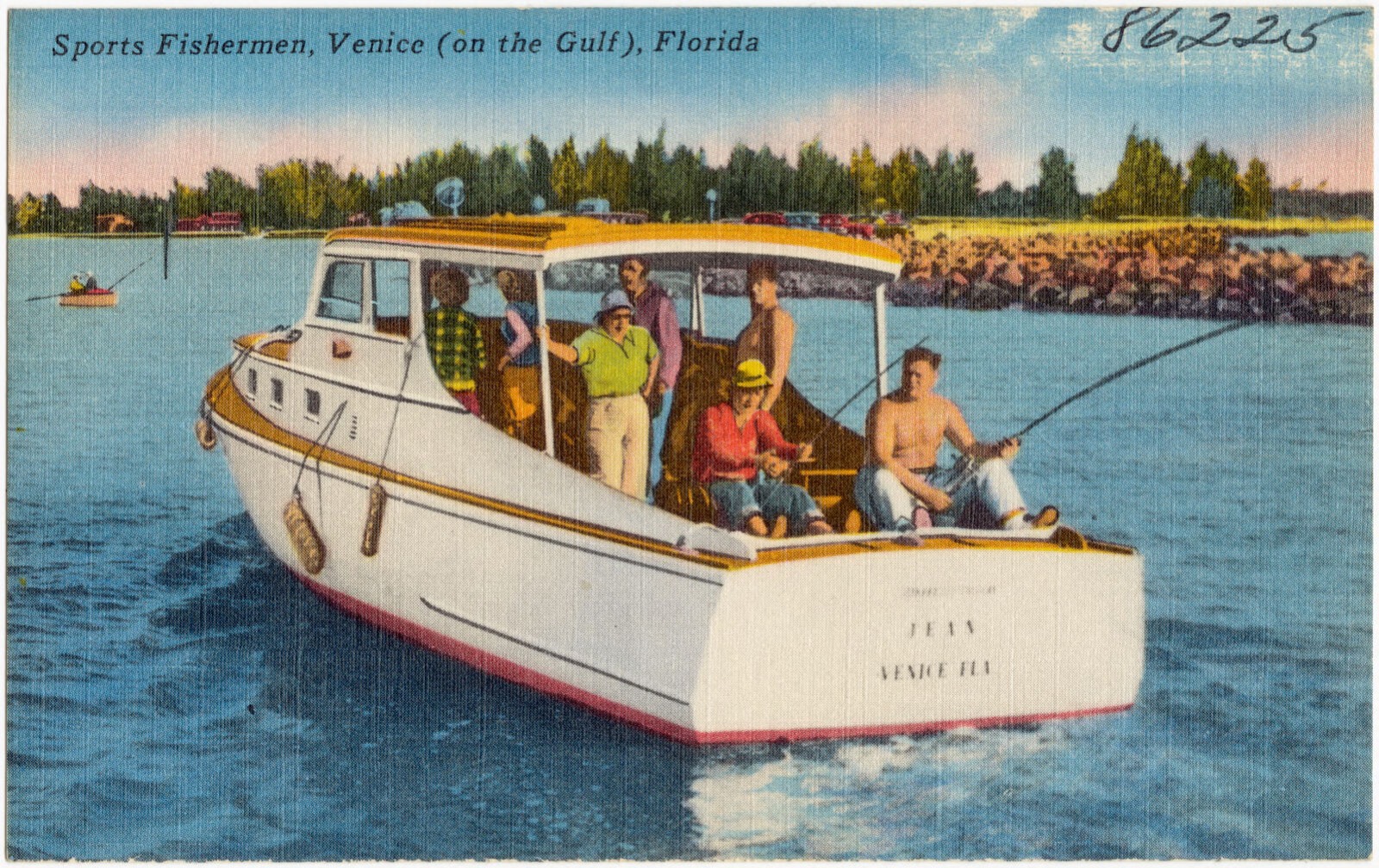 Sports fishermen, Venice (on the Gulf), Florida, Boston Public Library - undated