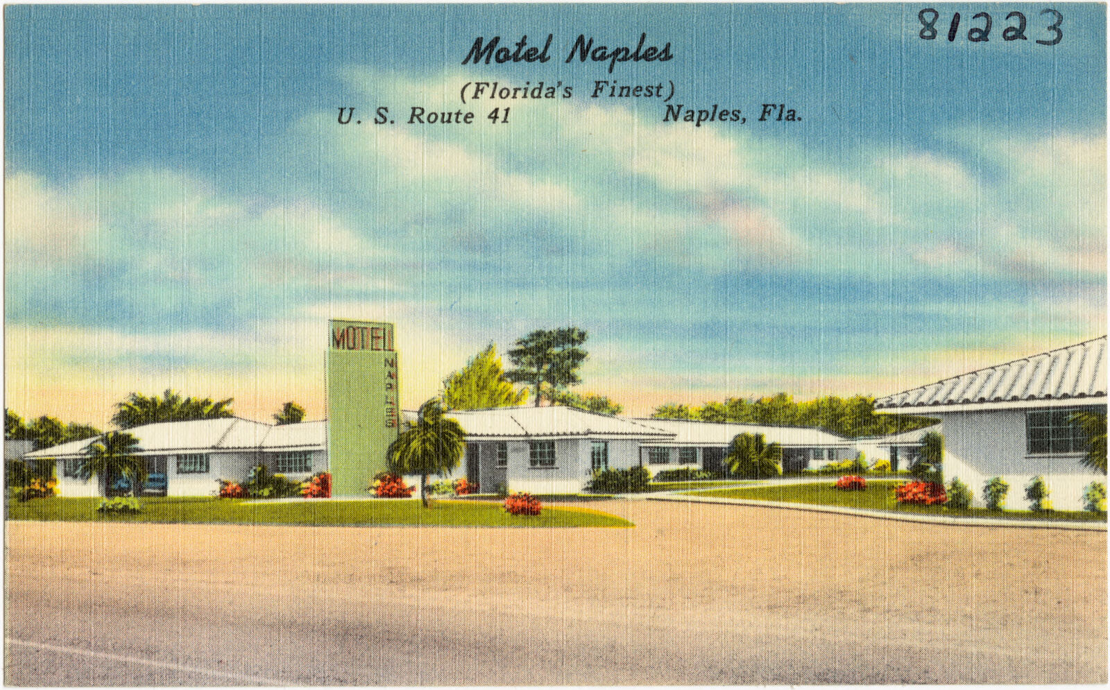 Motel Naples (Florida's finest), U.S. route 41, Naples, Florida, Boston Public Library - undated