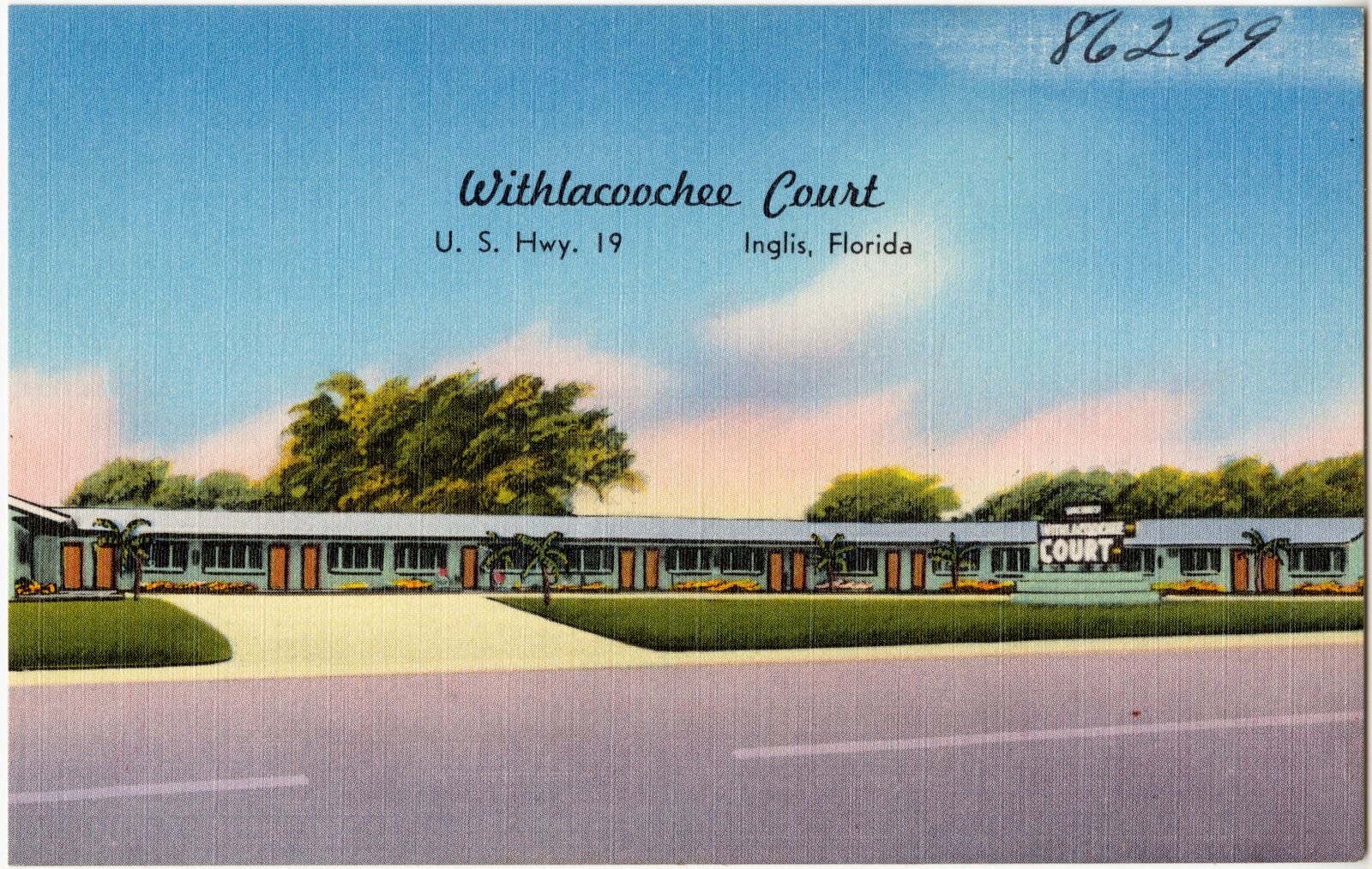Withlacoochee Court, U.S. Hwy. 19, Inglis, Florida, Boston Public Library - undated