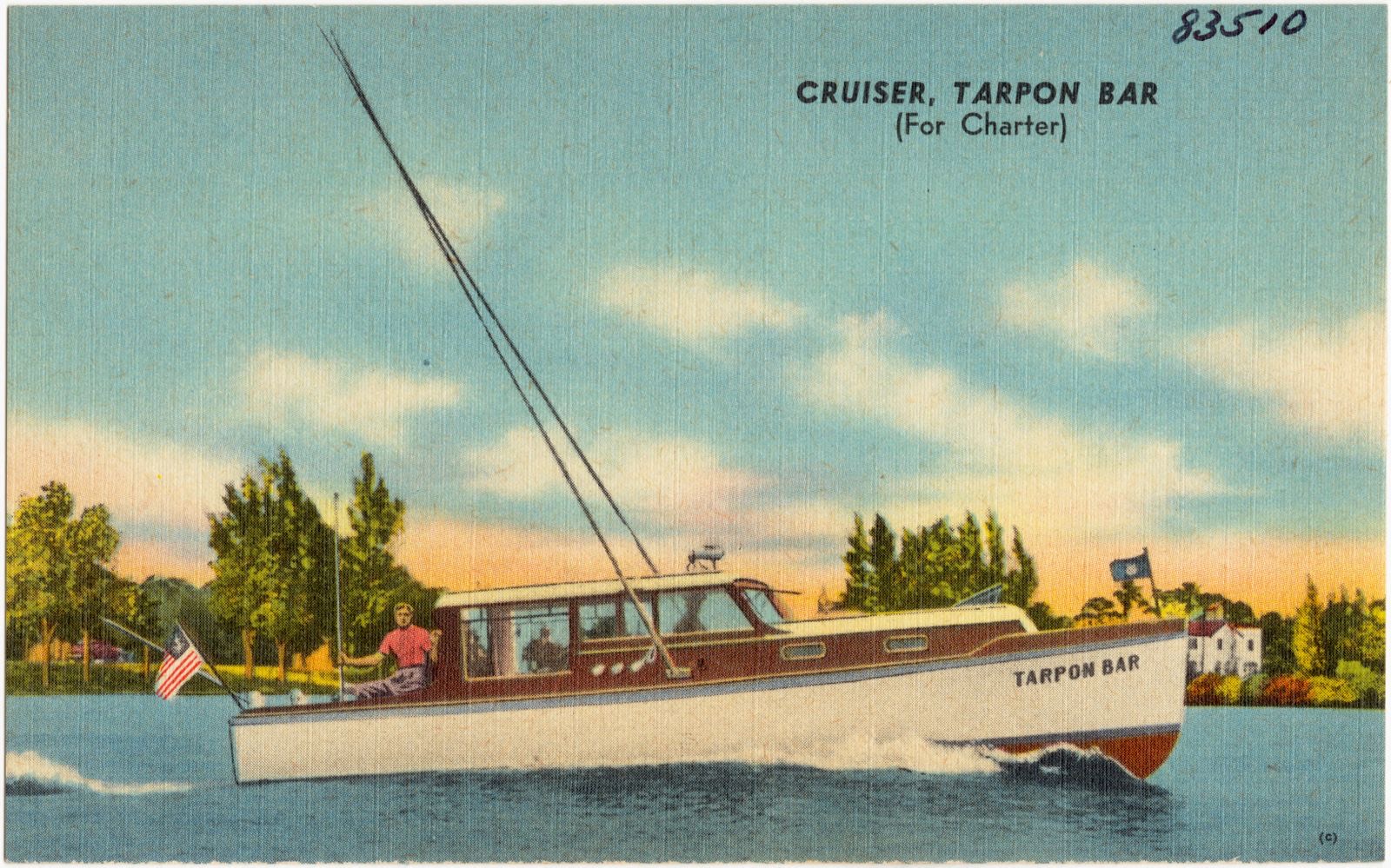 Cruiser, Tarpon Bar (for charter), Boston Public Library - undated