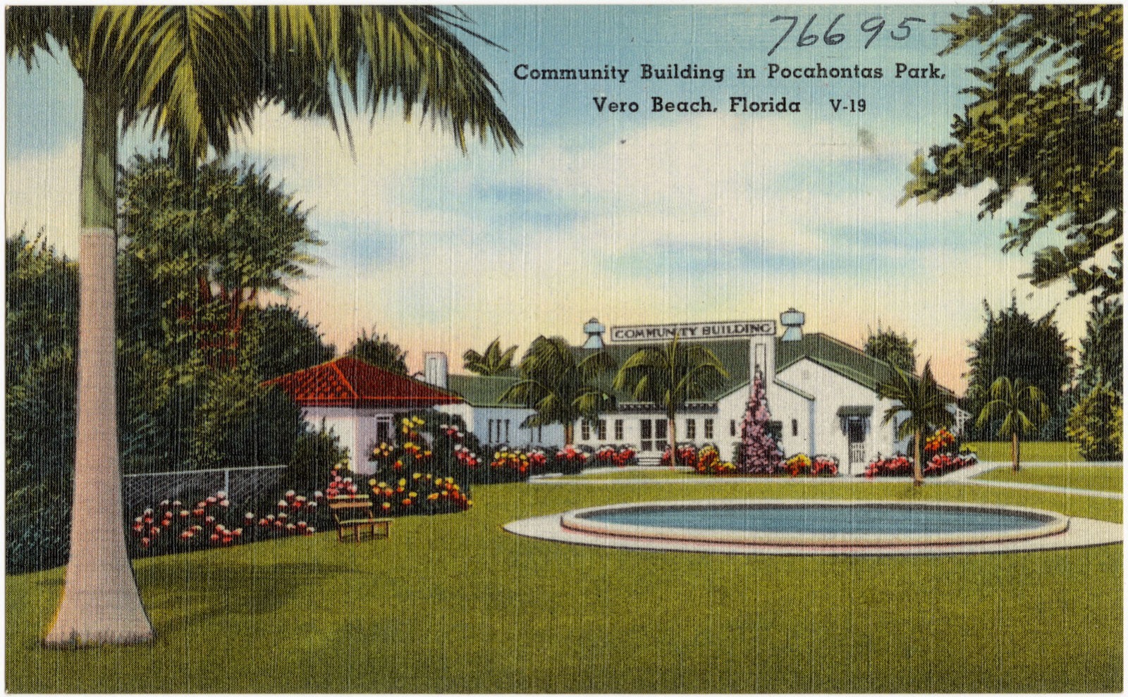 Community building in Pocahontas Park, Vero Beach, Florida, Boston Public Library - undated