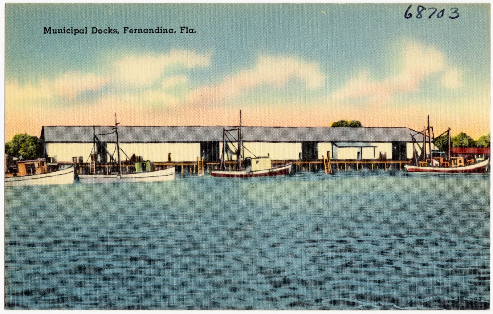 Municipal docks, Fernandina, Florida, Boston Public Library - undated
