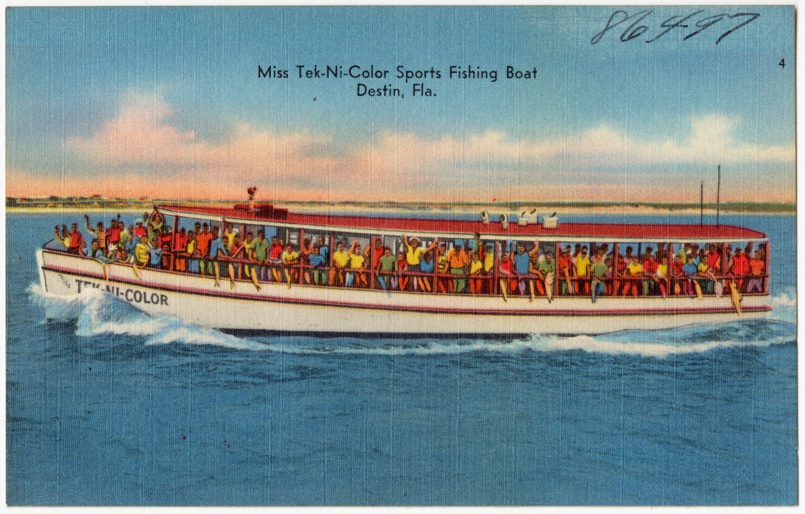 Miss Tek-Ni-Color, sports fishing boat, Destin, Florida, Boston Public Library - undated
