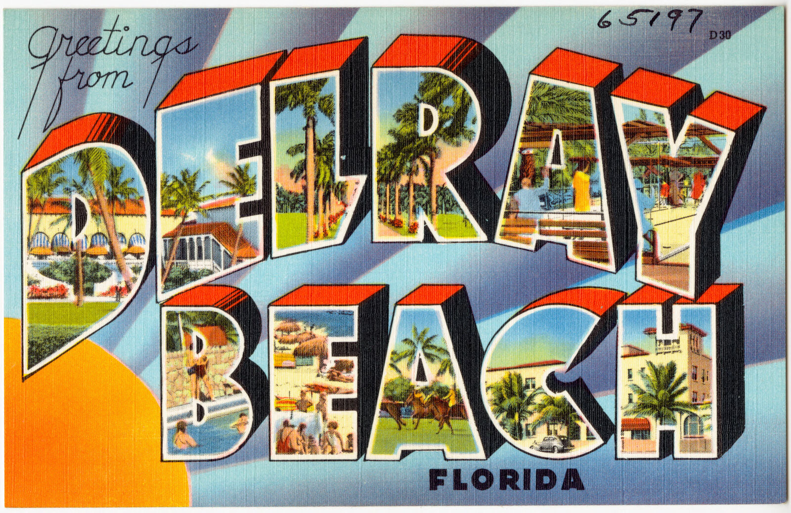 Greetings from Delray Beach, Florida, Boston Public Library - undated