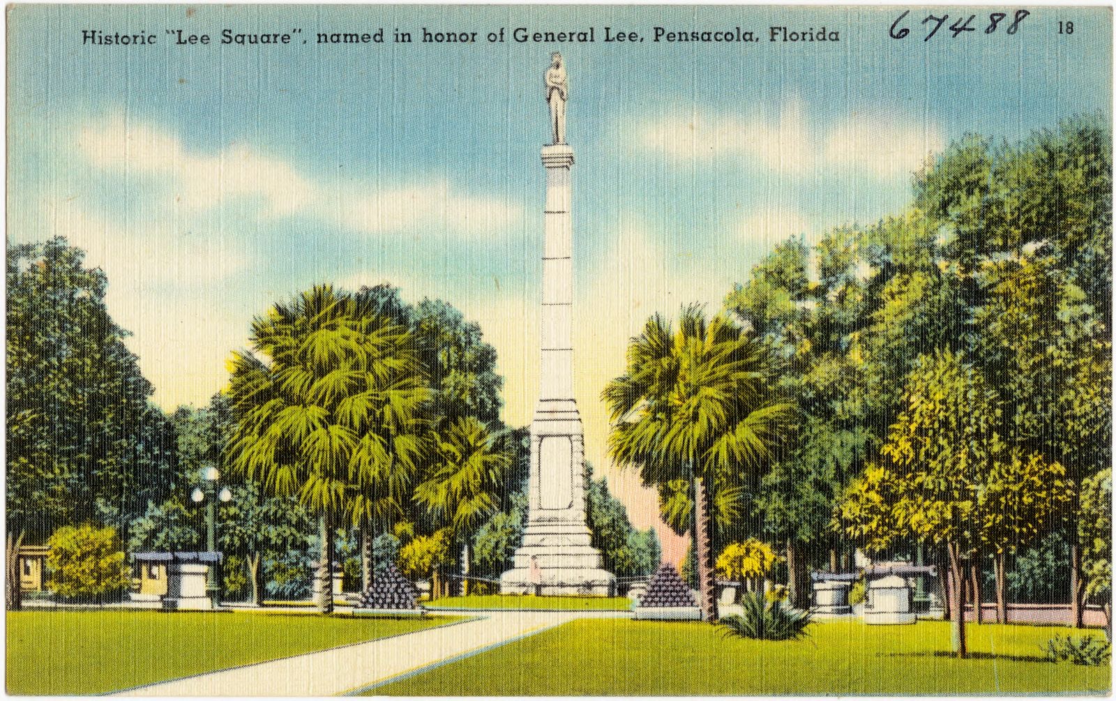 Historic "Lee Square," named in honor of General Lee, Pensacola, Florida, Boston Public Library - undated