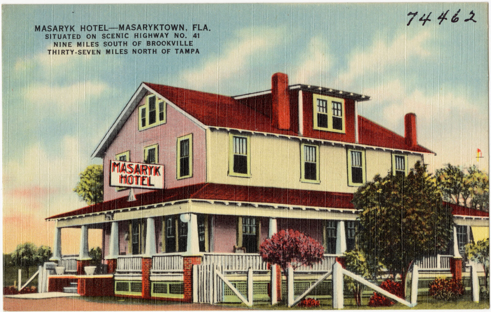 Masaryk Hotel, Masaryktown, Florida, Boston Public Library - undated