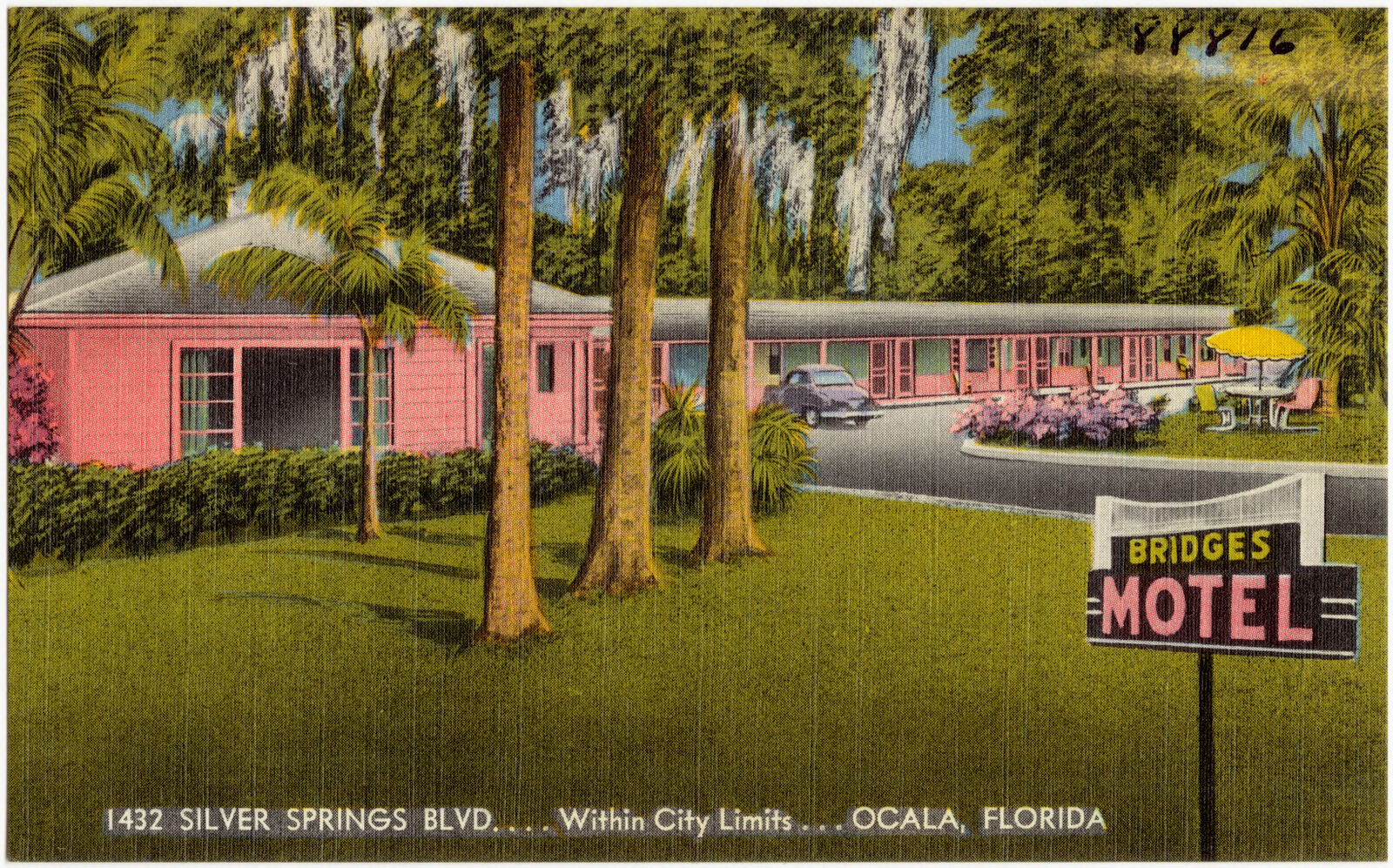Bridges Motel, 1432 Silver Springs Blvd., within city limits Ocala, Florida, Boston Public Library - undated