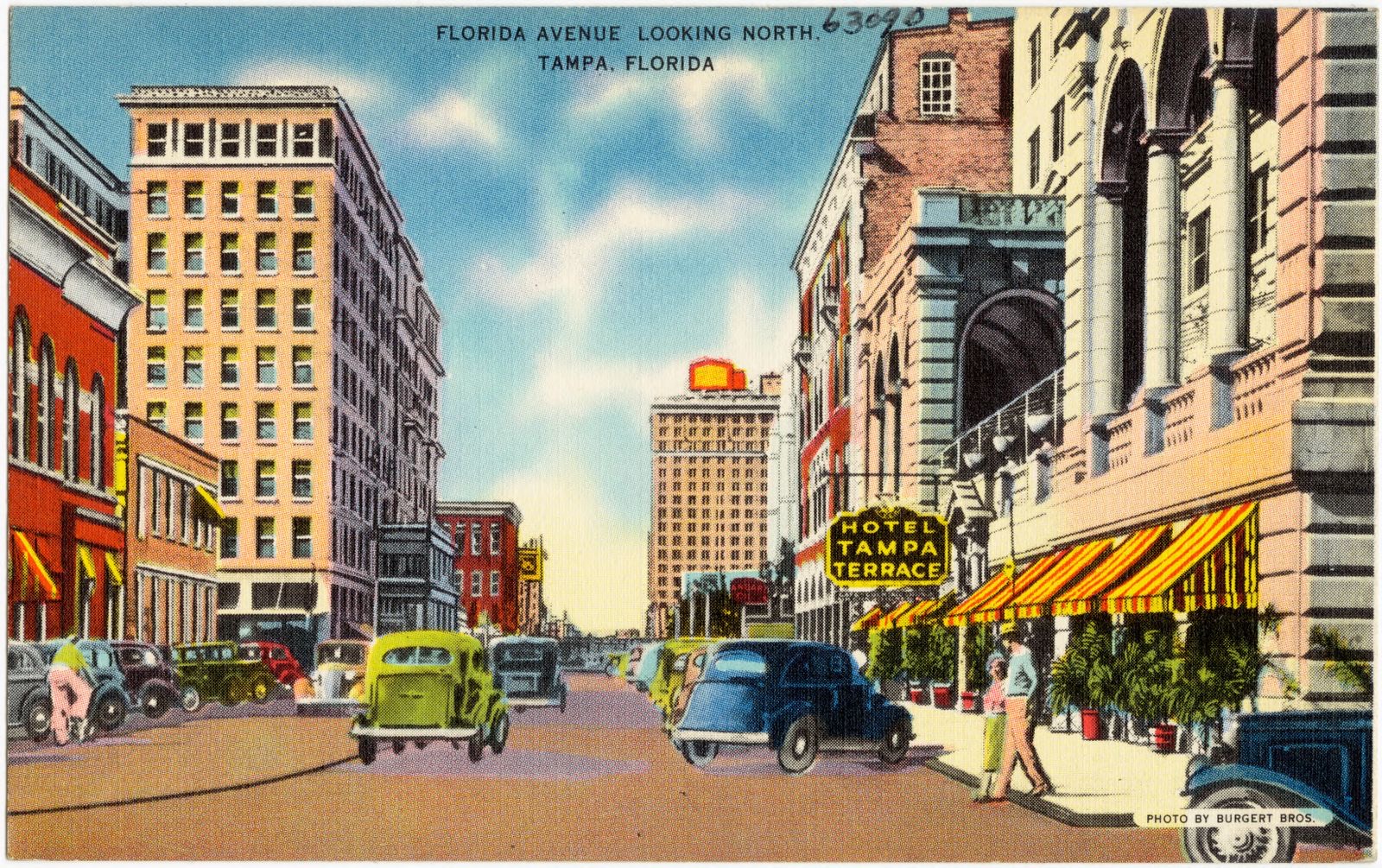 Florida Avenue, looking north, Tampa, Florida, Boston Public Library - undated