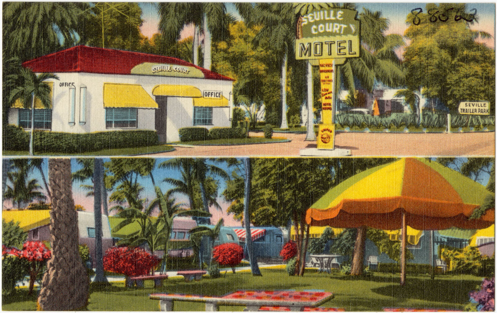 Seville Court Motel, Boston Public Library - undated