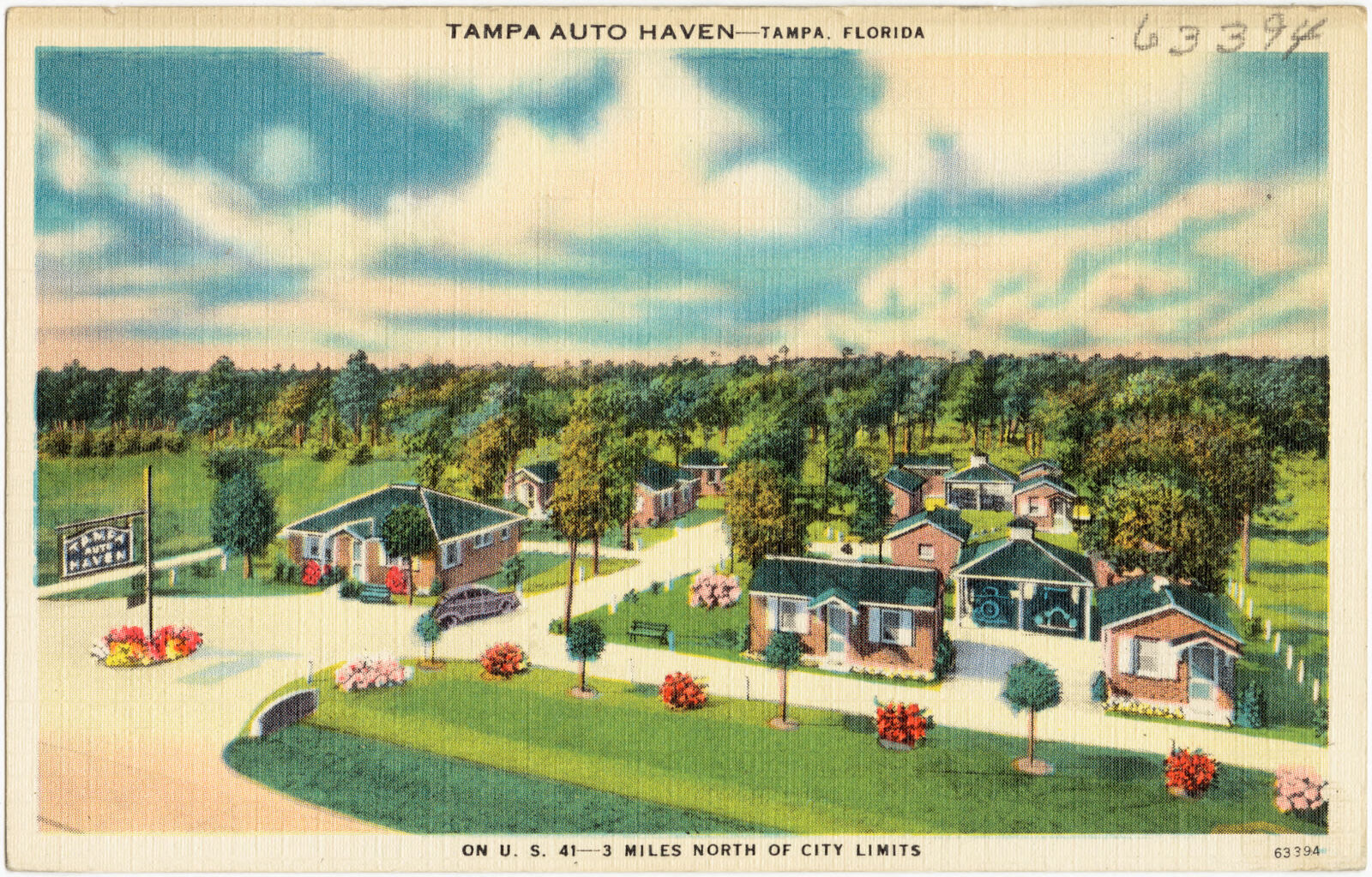Tampa Auto Haven- Tampa, Florida, on U.S. 41- 3 miles north of city limits, Boston Public Library - undated