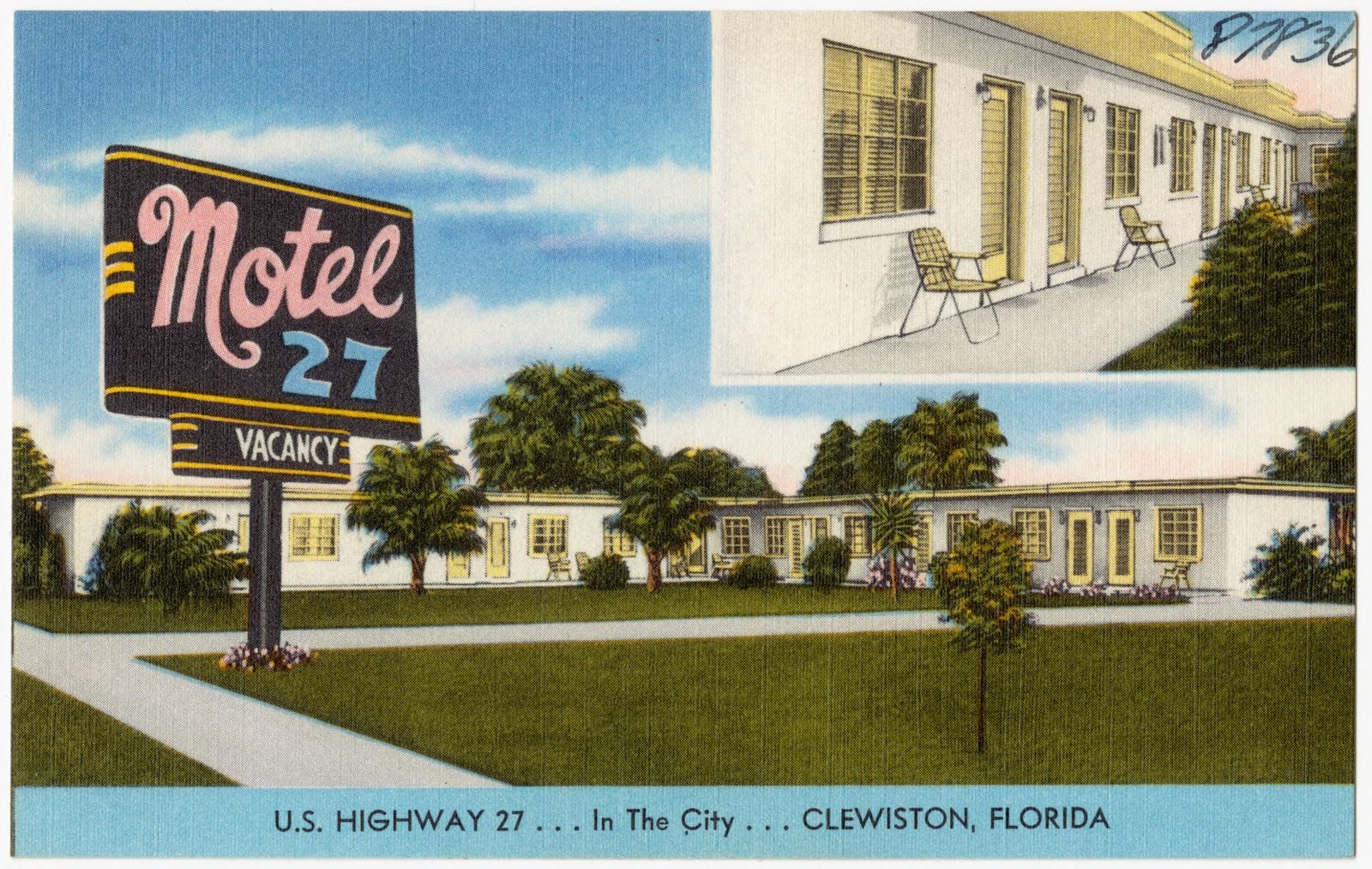 Motel 27, U.S. highway 27 in the city, Clewiston, Florida, Boston Public Library - undated