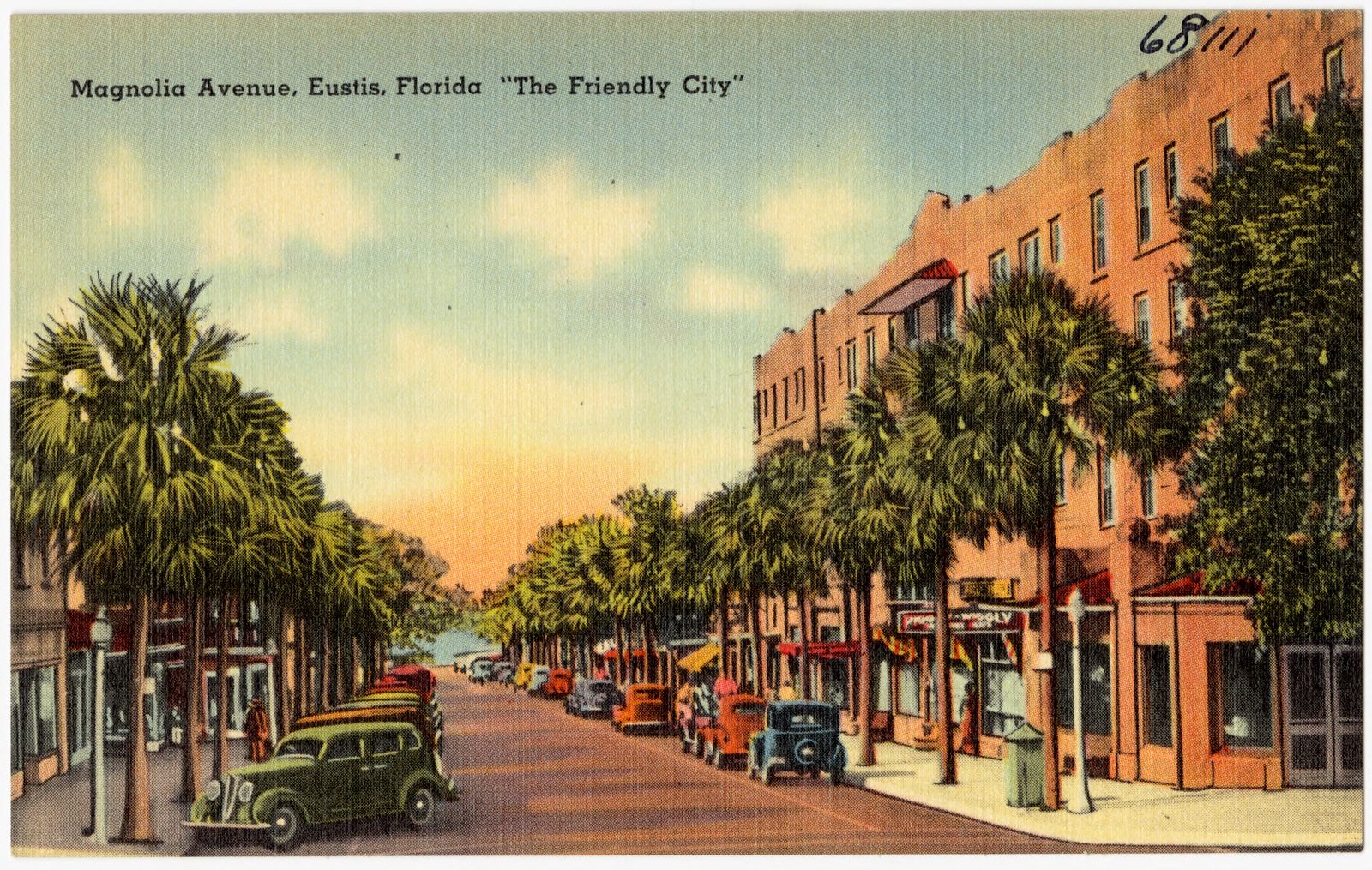 Magnolia Avenue, Eustis, Florida, "The Friendly City", Boston Public Library - undated